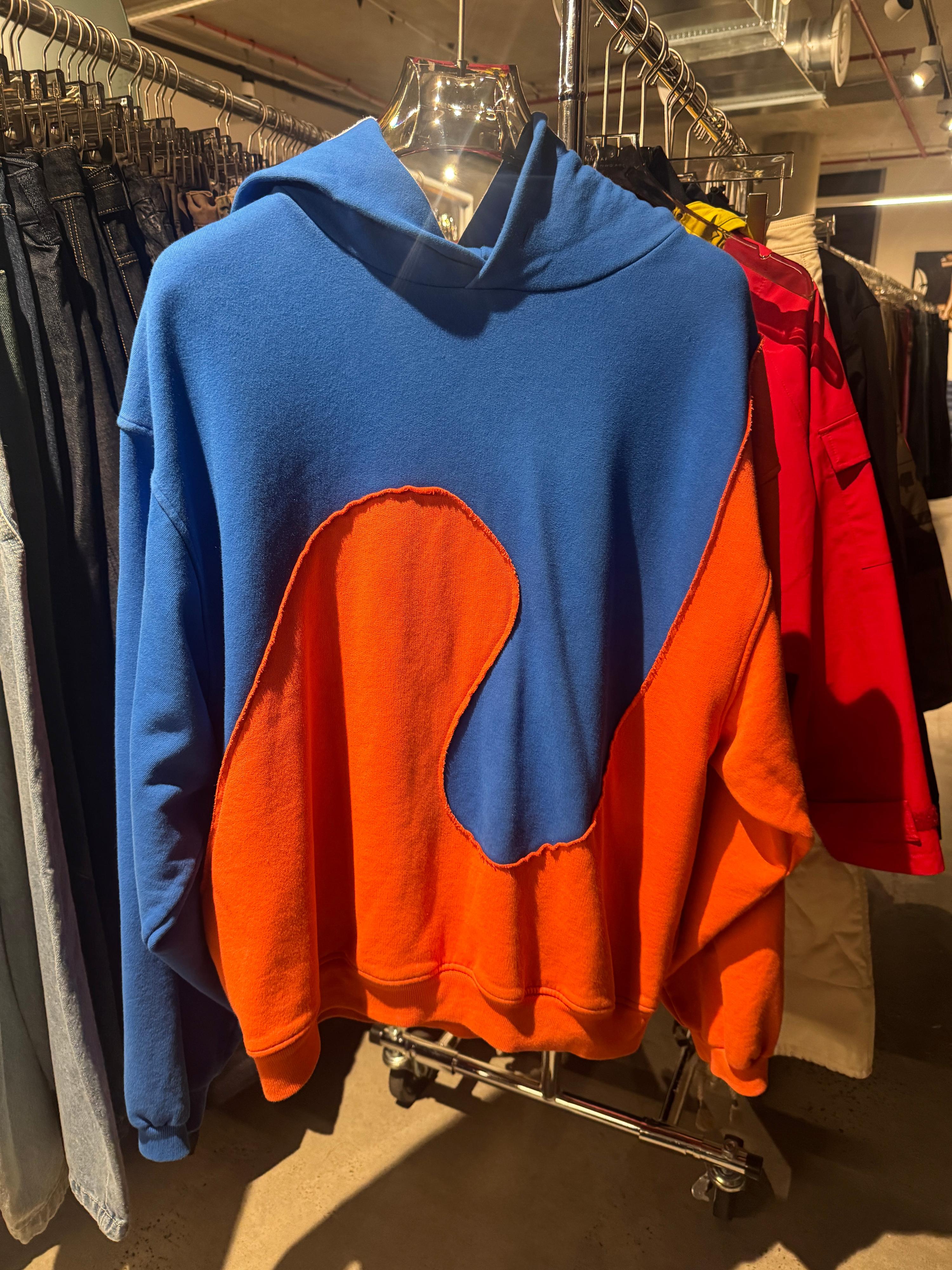 ERL Swirl Hoodie Blue / Orange (Size L)