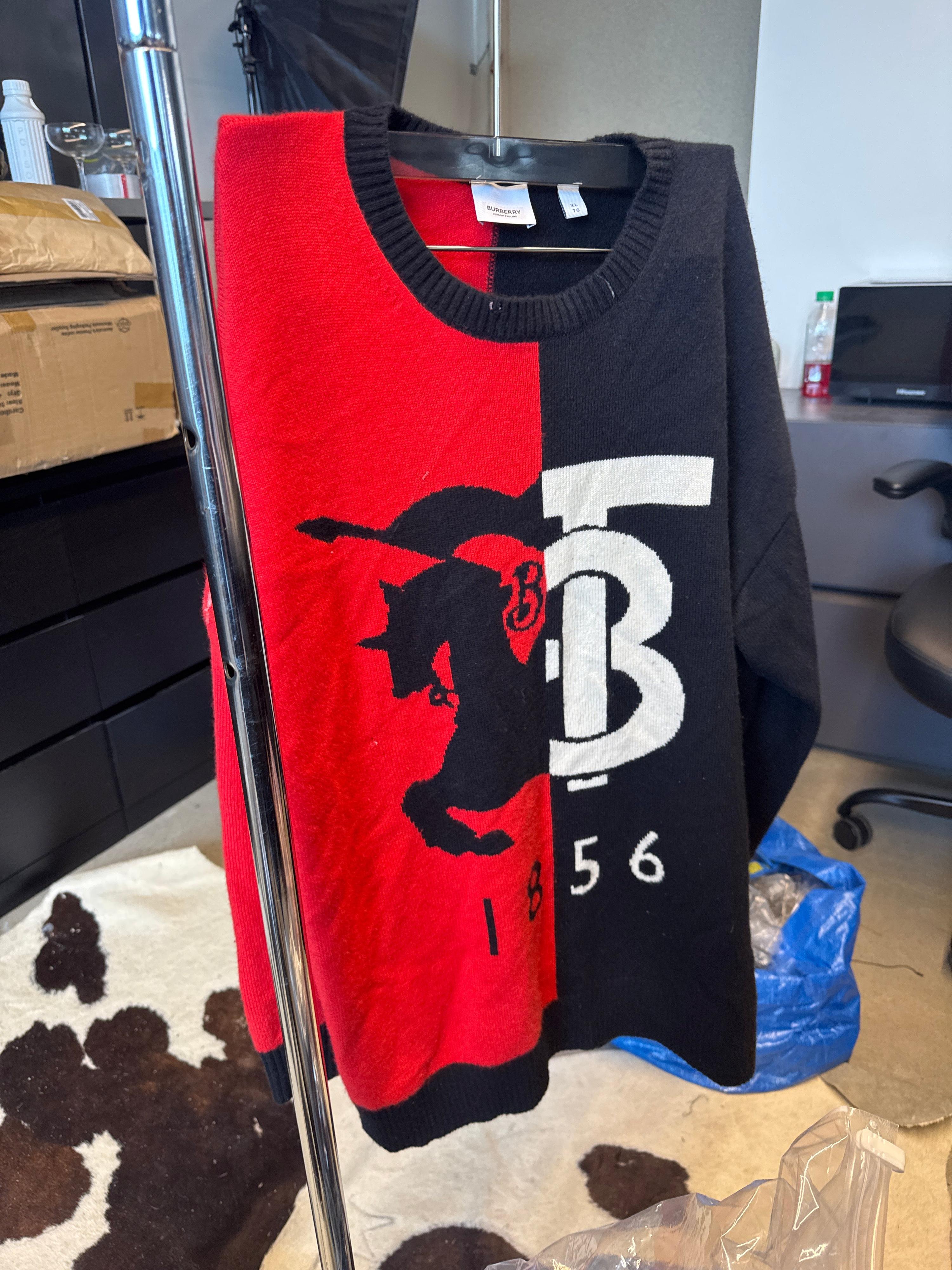 Burberry Cashmere Knight Sweater (Size XL)
