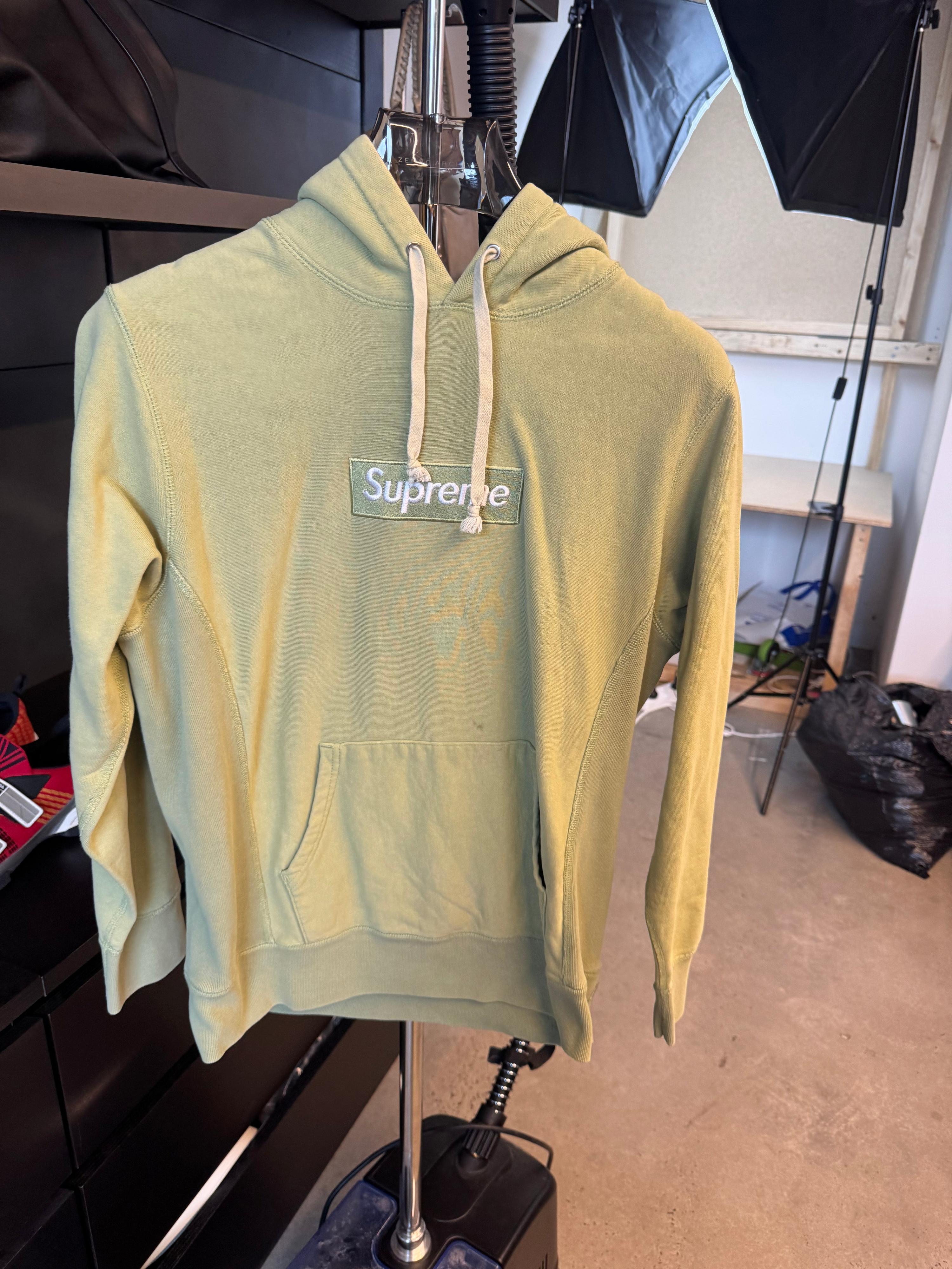 Supreme Box Logo Hoodie Green (Size S)