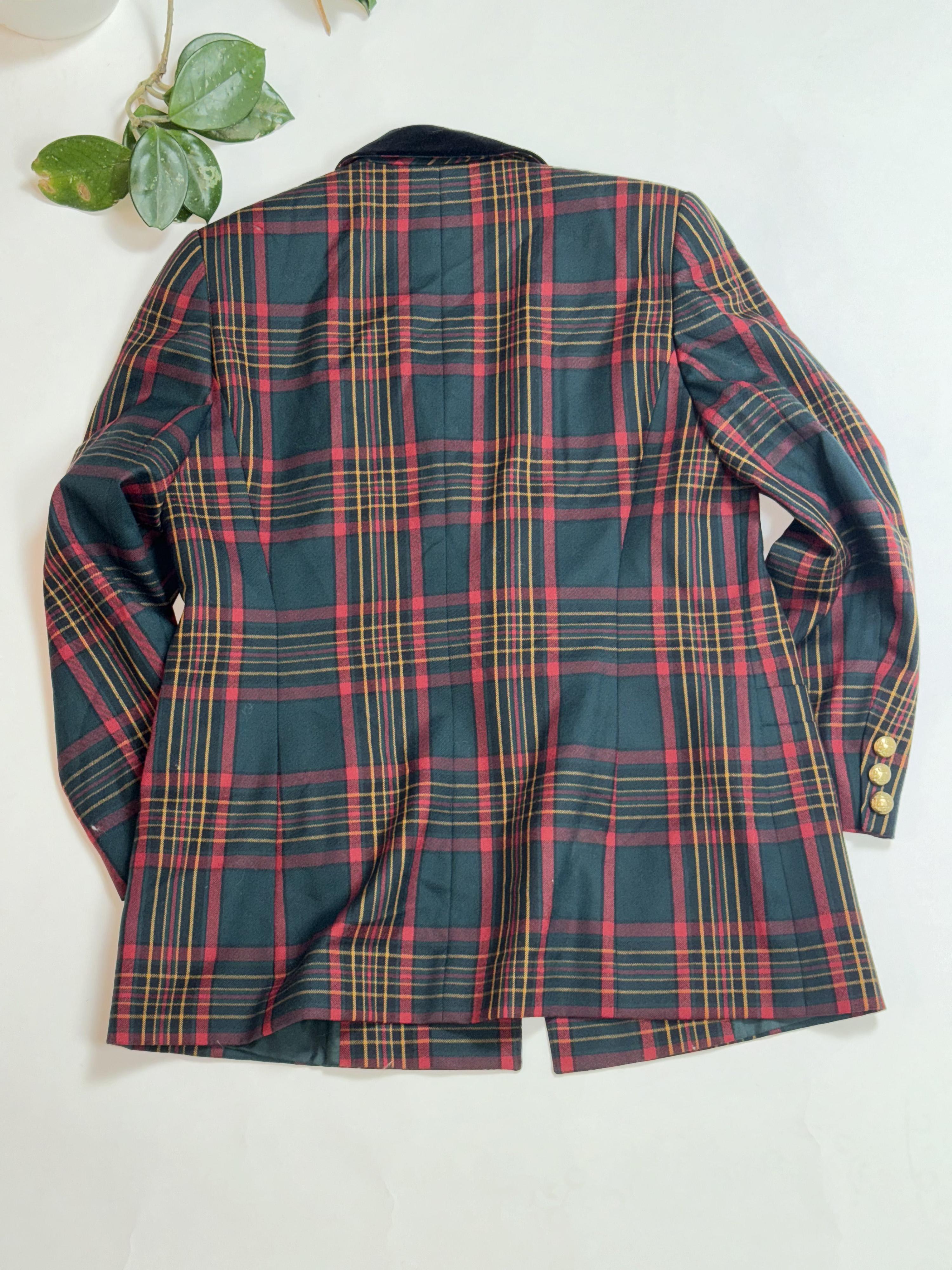 Windsmoor Plaid Double-Breasted Blazer thumbnail 2