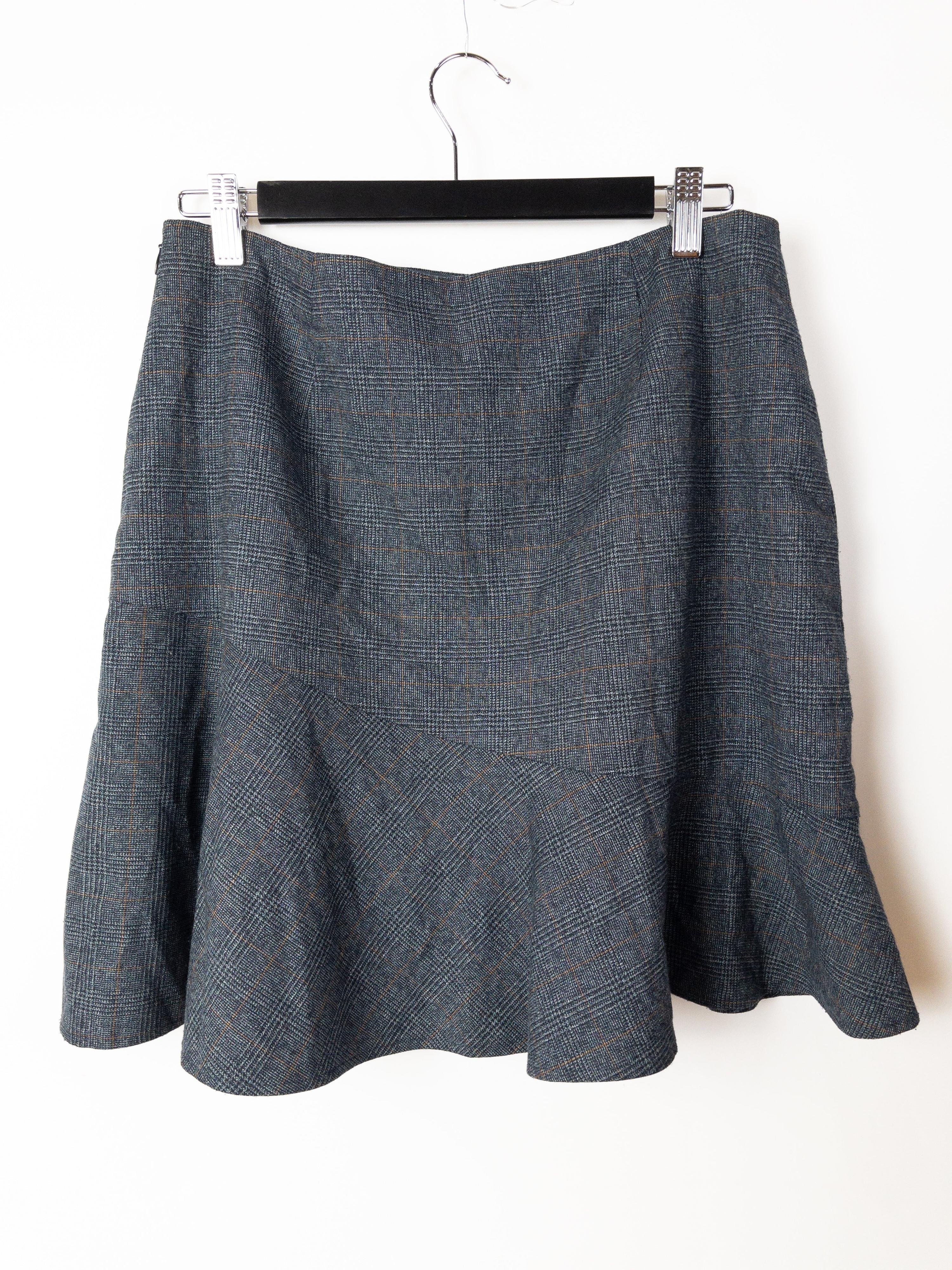 M&S Grey A-Line Skirt Size 14 thumbnail 2