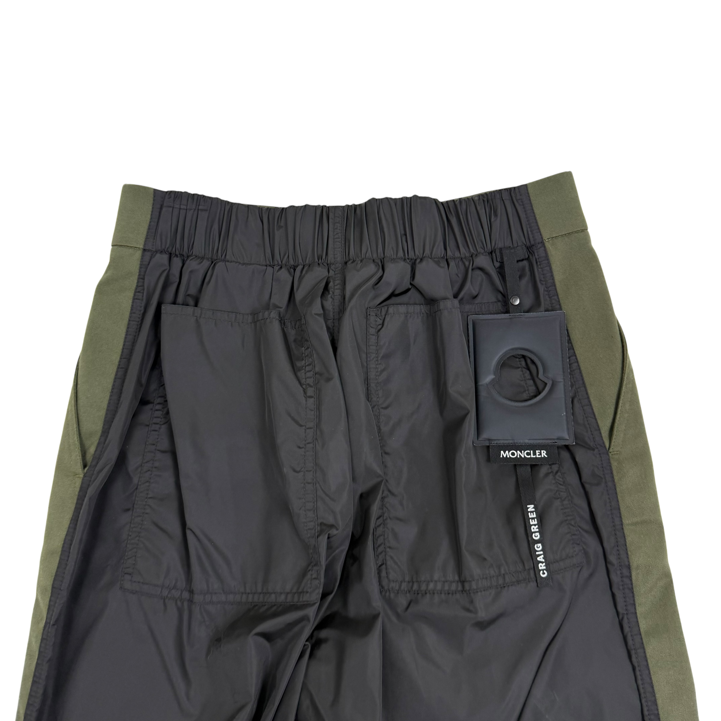 Moncler Genius x Craig Green SS20 Tapered Gabardine and Nylon Trousers Green/Black (Size M) thumbnail 4