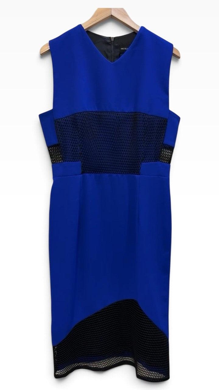 Nicola Finetti Blue Black Dress 12