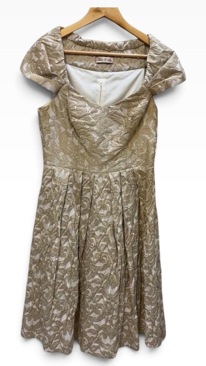 Moss & Spy Gold Dress 12