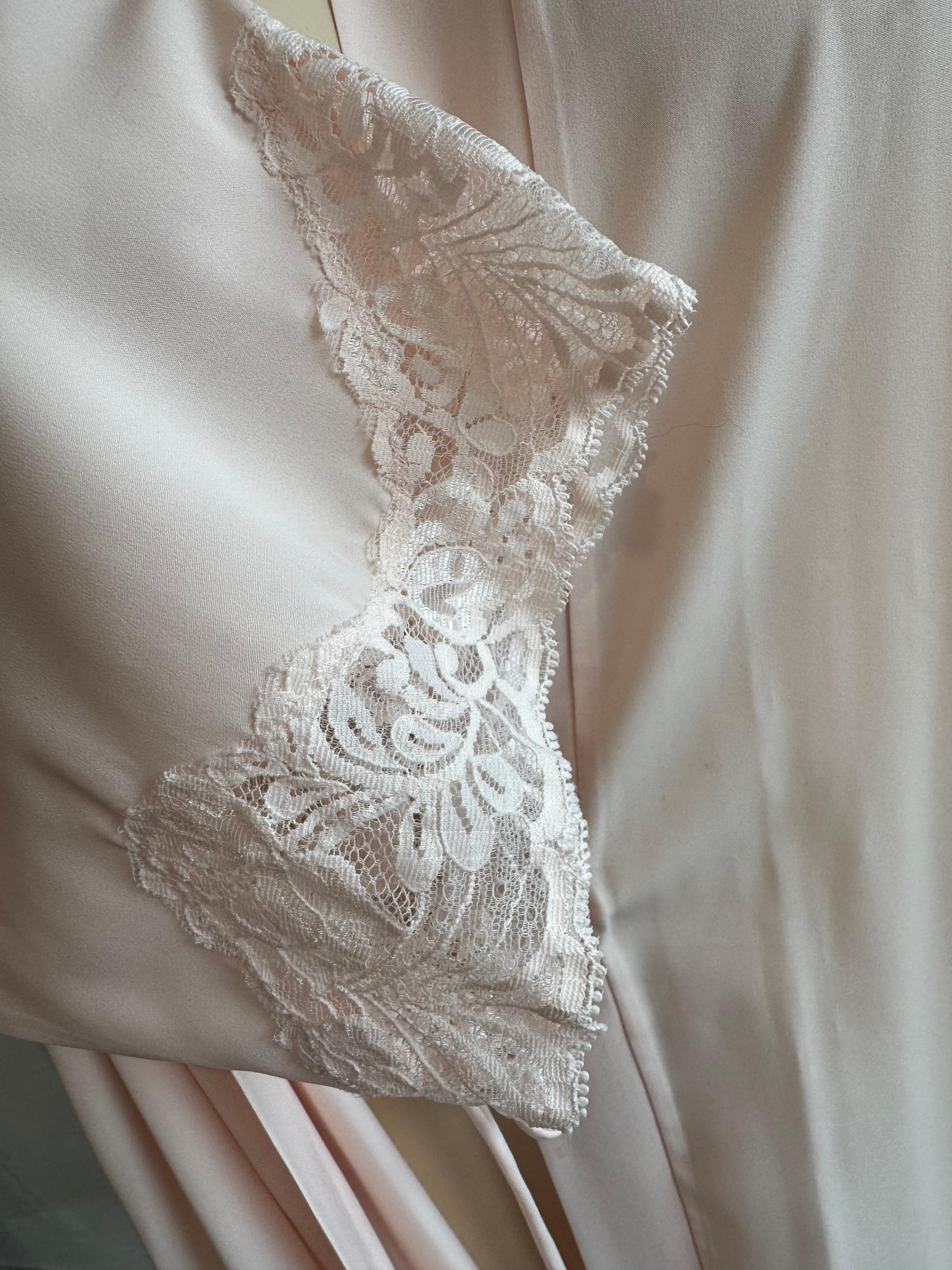 Vintage Diamond Cut Peach Robe thumbnail 7