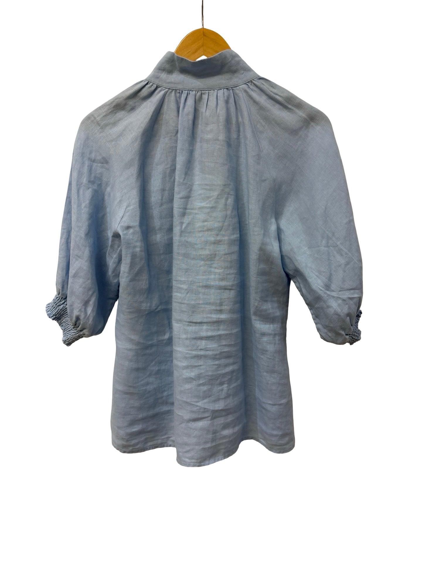The Dreamer Lab Blue Linen Top 0 thumbnail 2