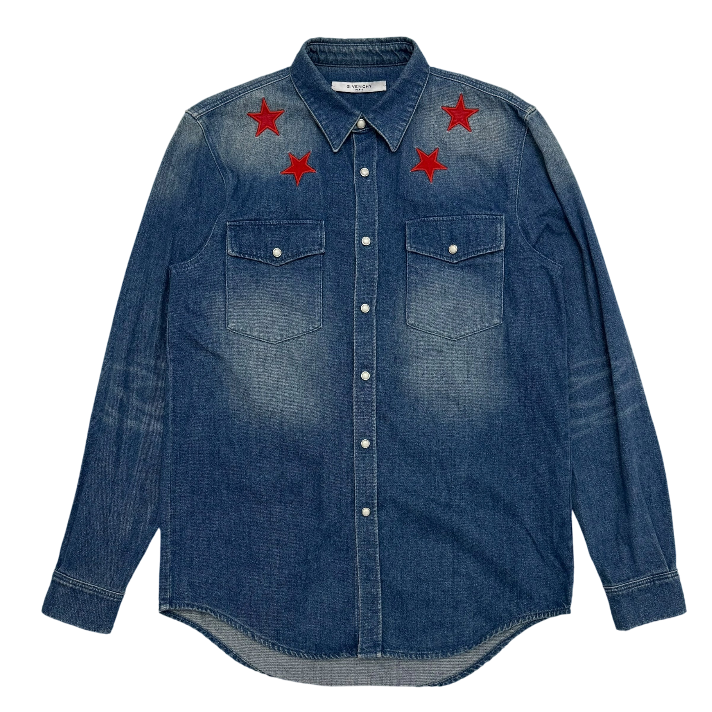 Givenchy Star Patch Denim Shirt (Fits M-L)