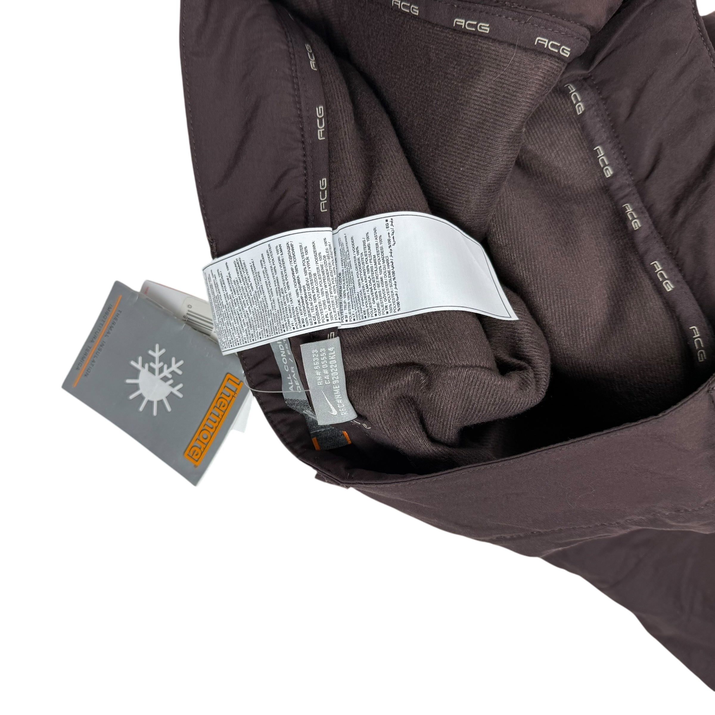 Nike ACG 00s Womens Insulated Cargo Pants Brown (Size 6) thumbnail 6