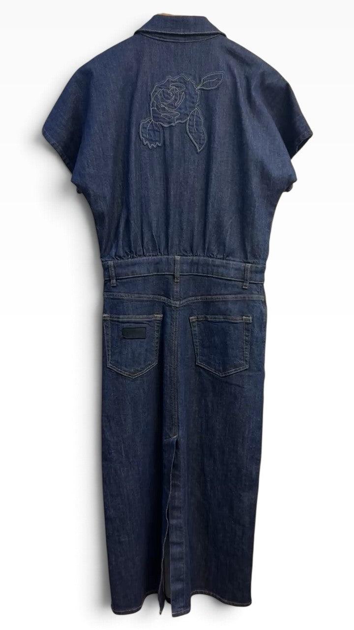 Ganni Blue Denim Dress 38 thumbnail 2