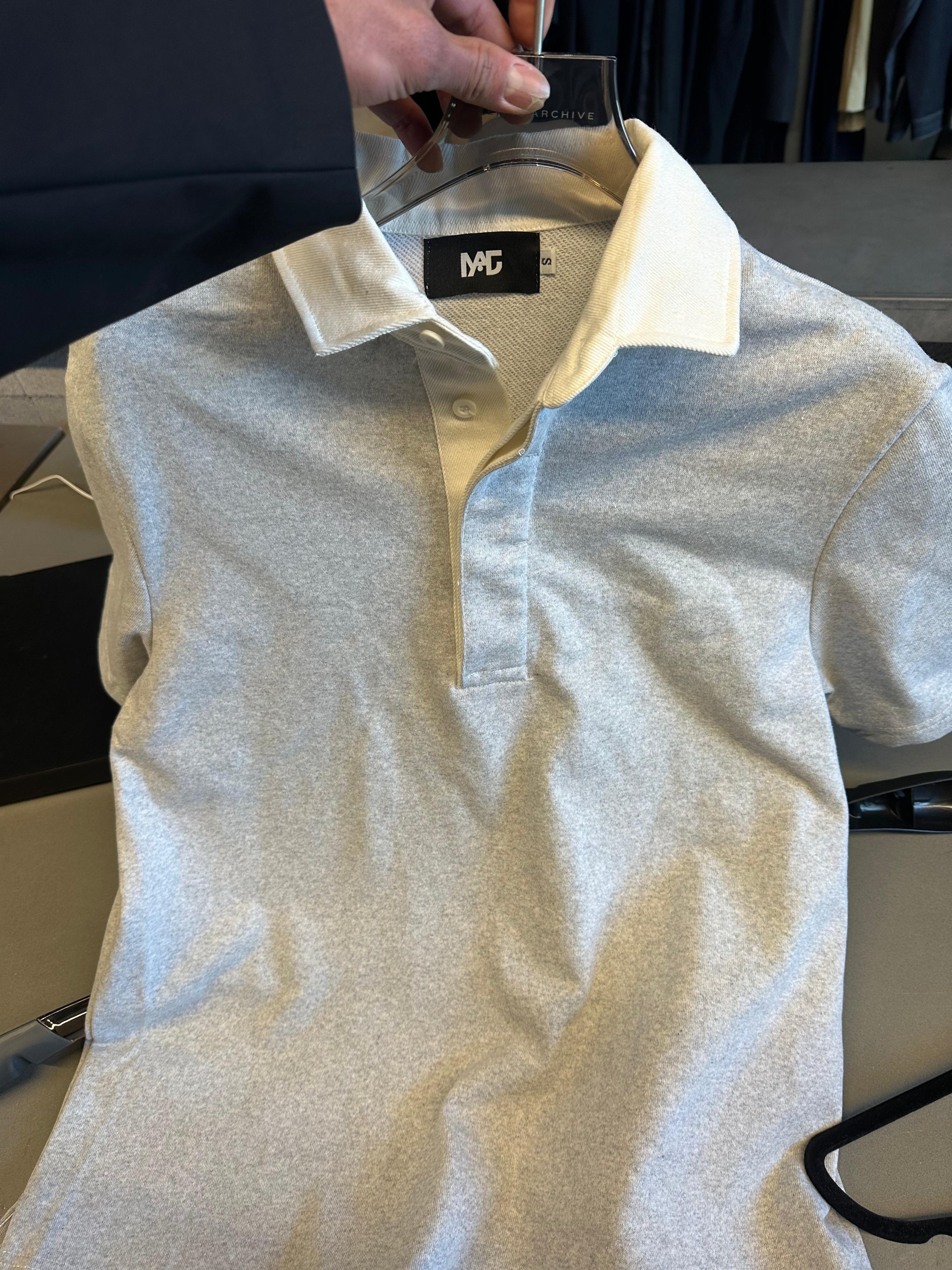 Mahu Heavy Cotton Polo Shirt Grey - S