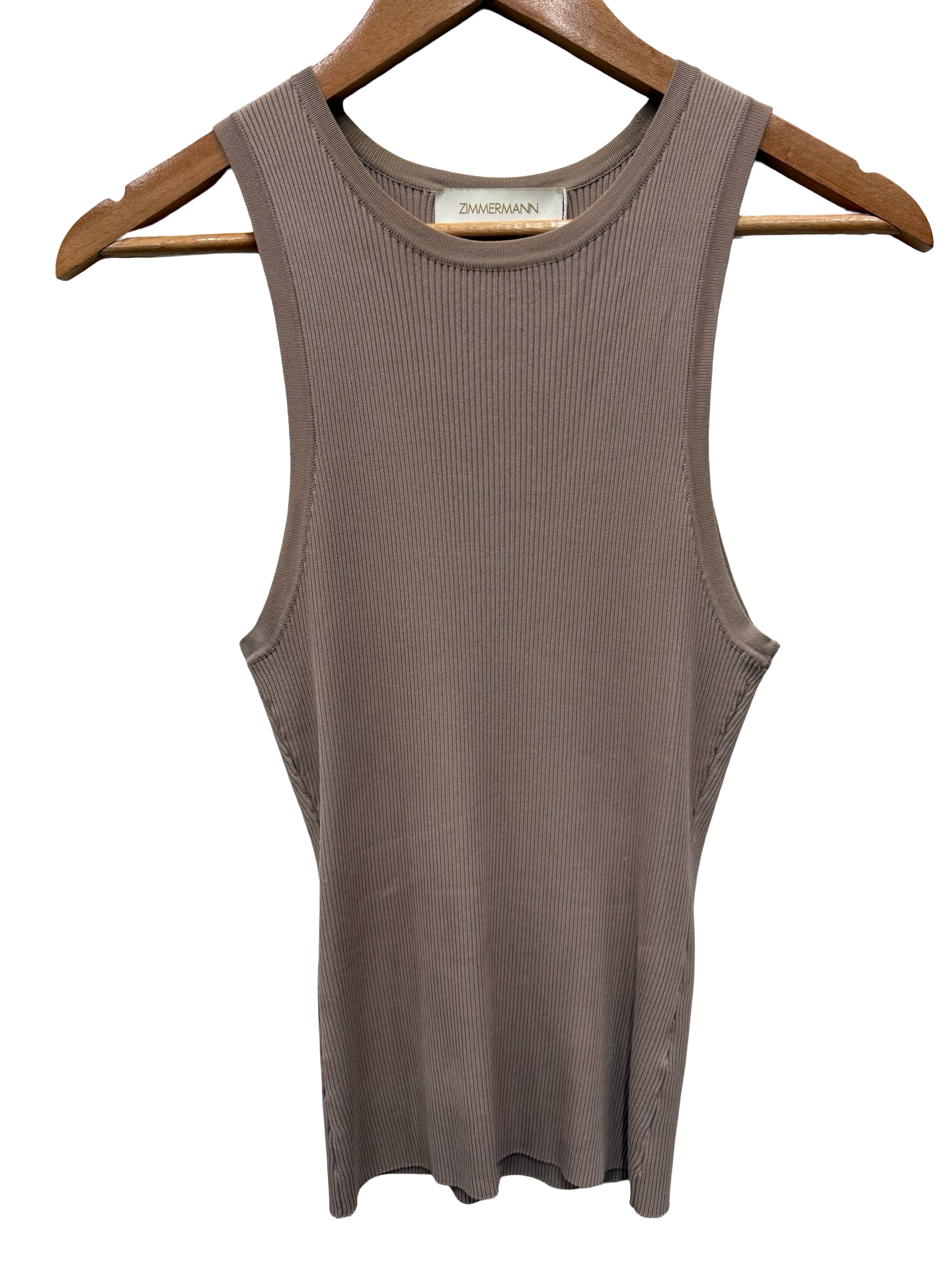 Zimmermann Brown Ribbed Top 0