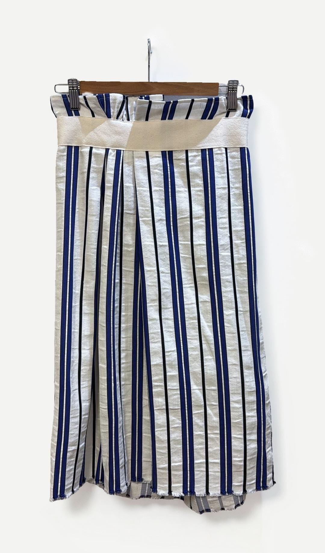 Plain People White Blue Stripe Culottes thumbnail 2
