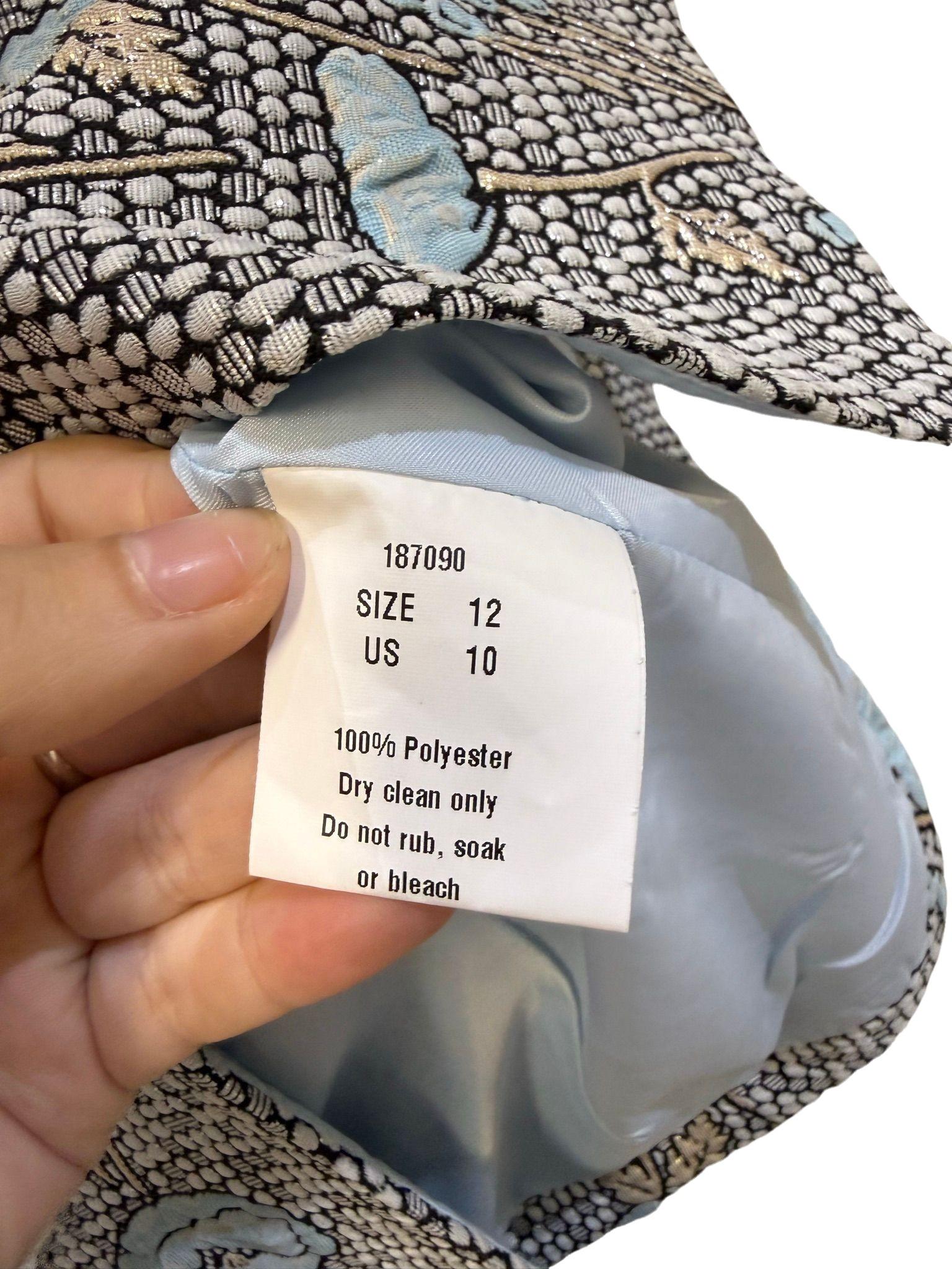 Carla Zampatti Blue Floral Blazer 12 thumbnail 4