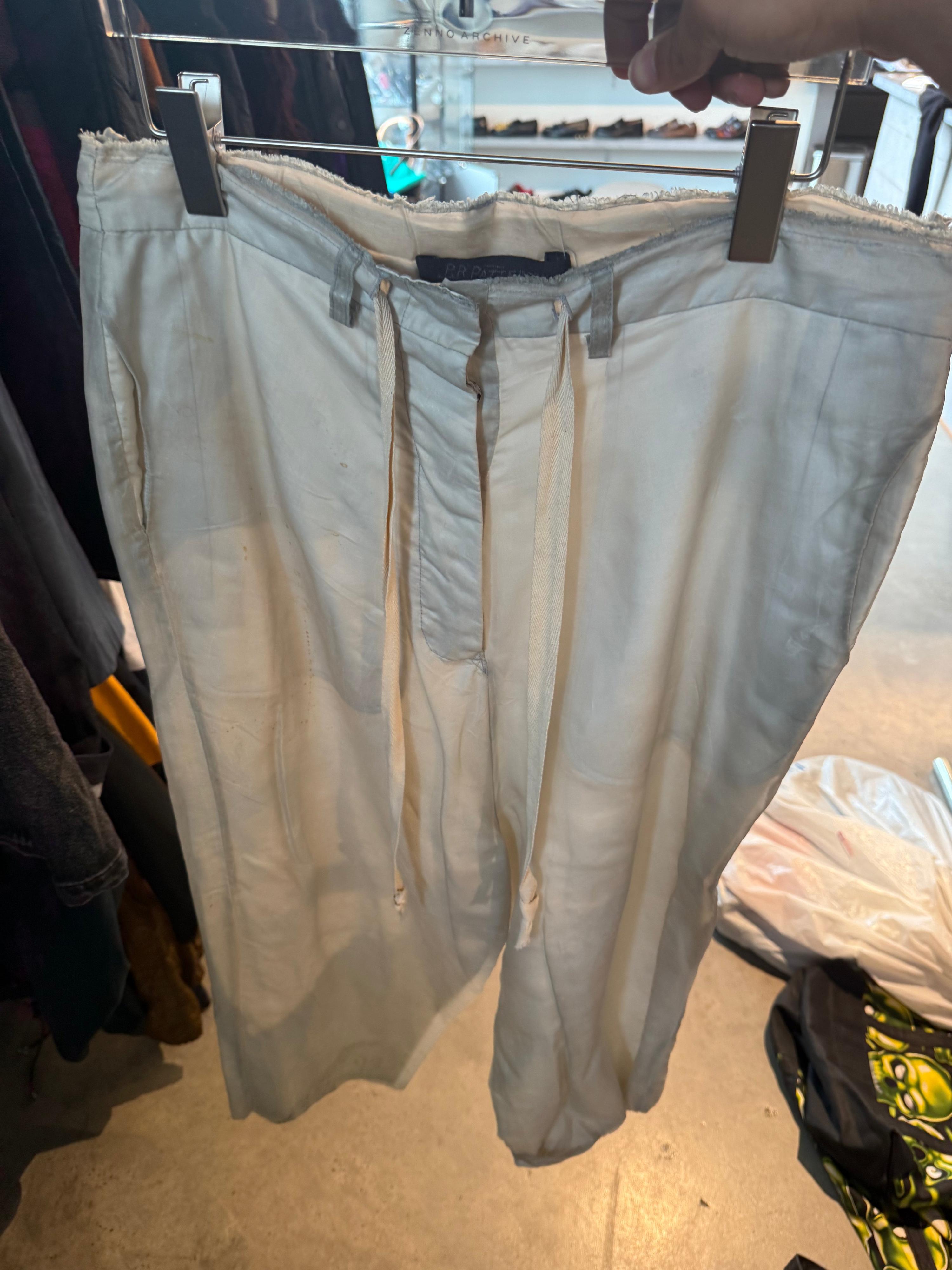 P.R. Patterson SS17 Silk-Layered Distressed Pants (Size L Womens)