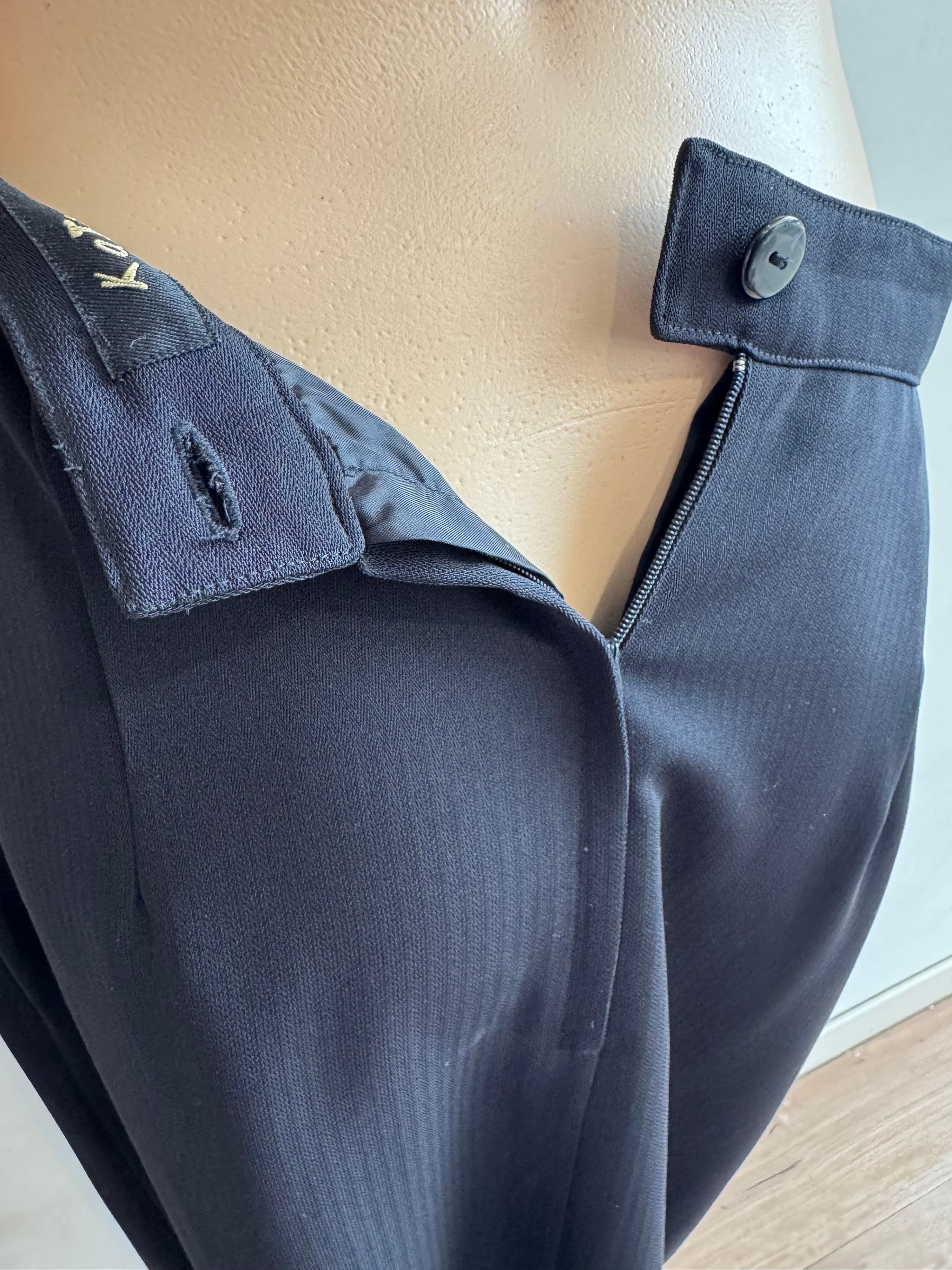 Vintage Katie’s Navy Maxi Split Skirt - size 14 thumbnail 7