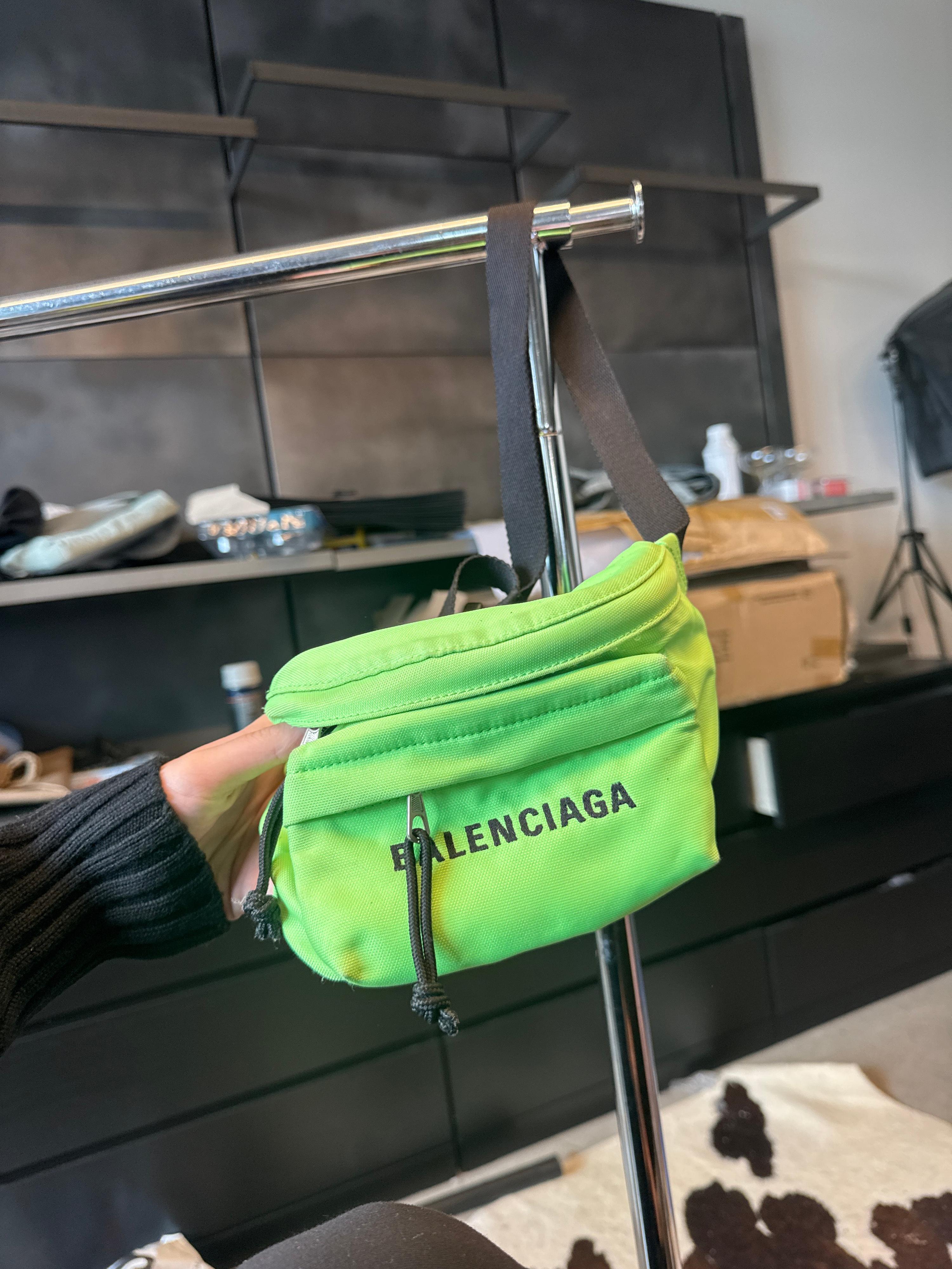 Balenciaga Green Wheel Cloth Bag
