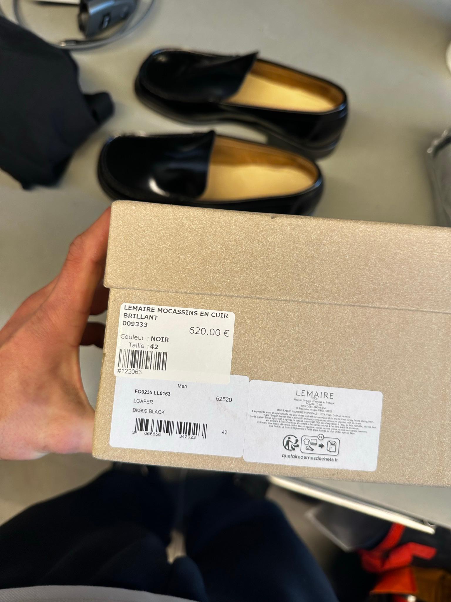 Lemaire FW25 Shiny Leather Loafers Black (Size EU42/US9) thumbnail 7