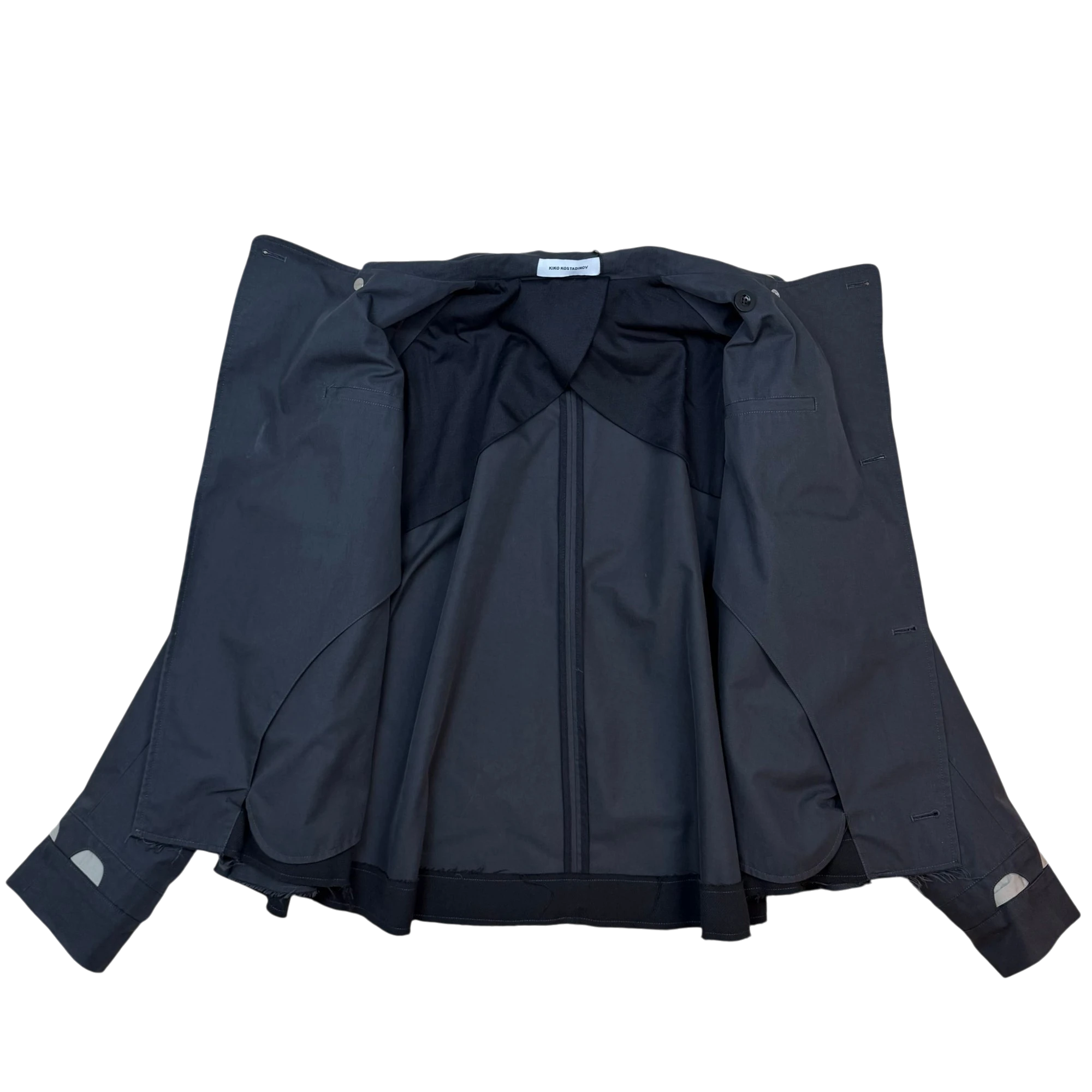 Kiko Kostadinov AW21 Maiden Peacoat Jacket Grey (Fits M-L) thumbnail 4
