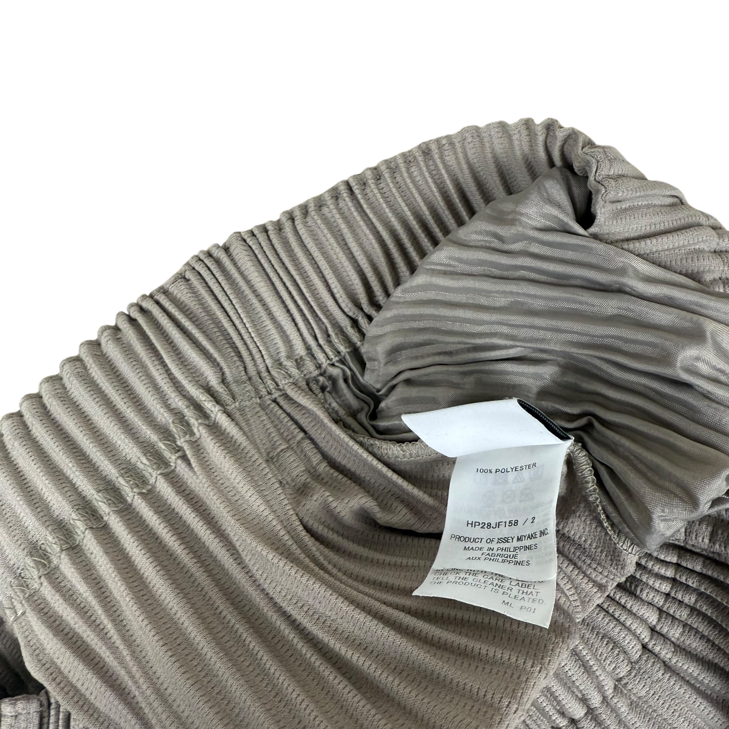 Issey Miyake Homme Plissé Pleated Trousers Grey (Size 2) thumbnail 6