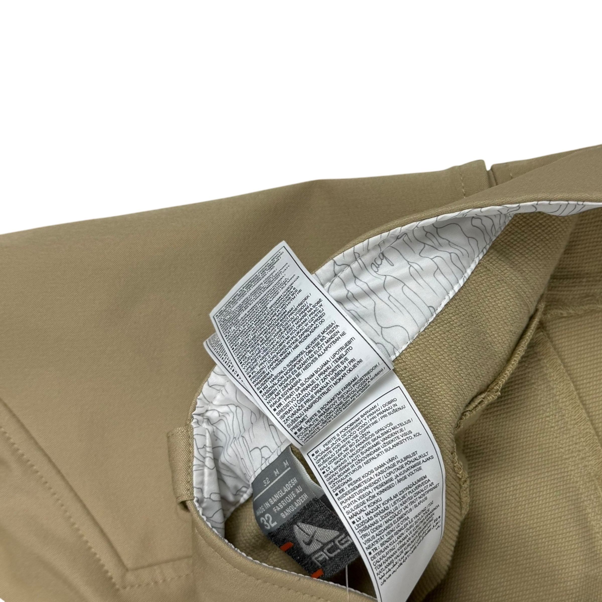 Vintage Nike ACG Cargo Pants Beige (Size M) thumbnail 7