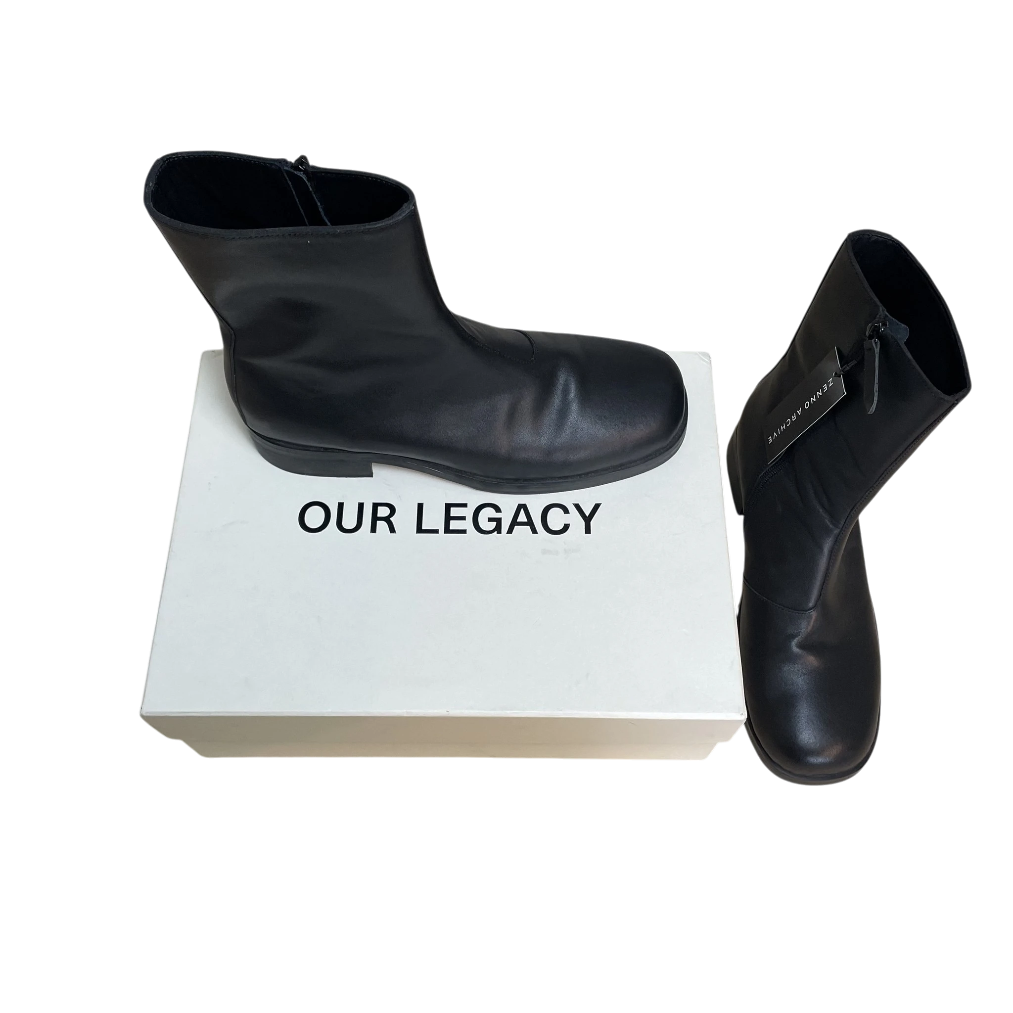 Our Legacy Camion Leather Boots Black (Size US11/EU44) thumbnail 6
