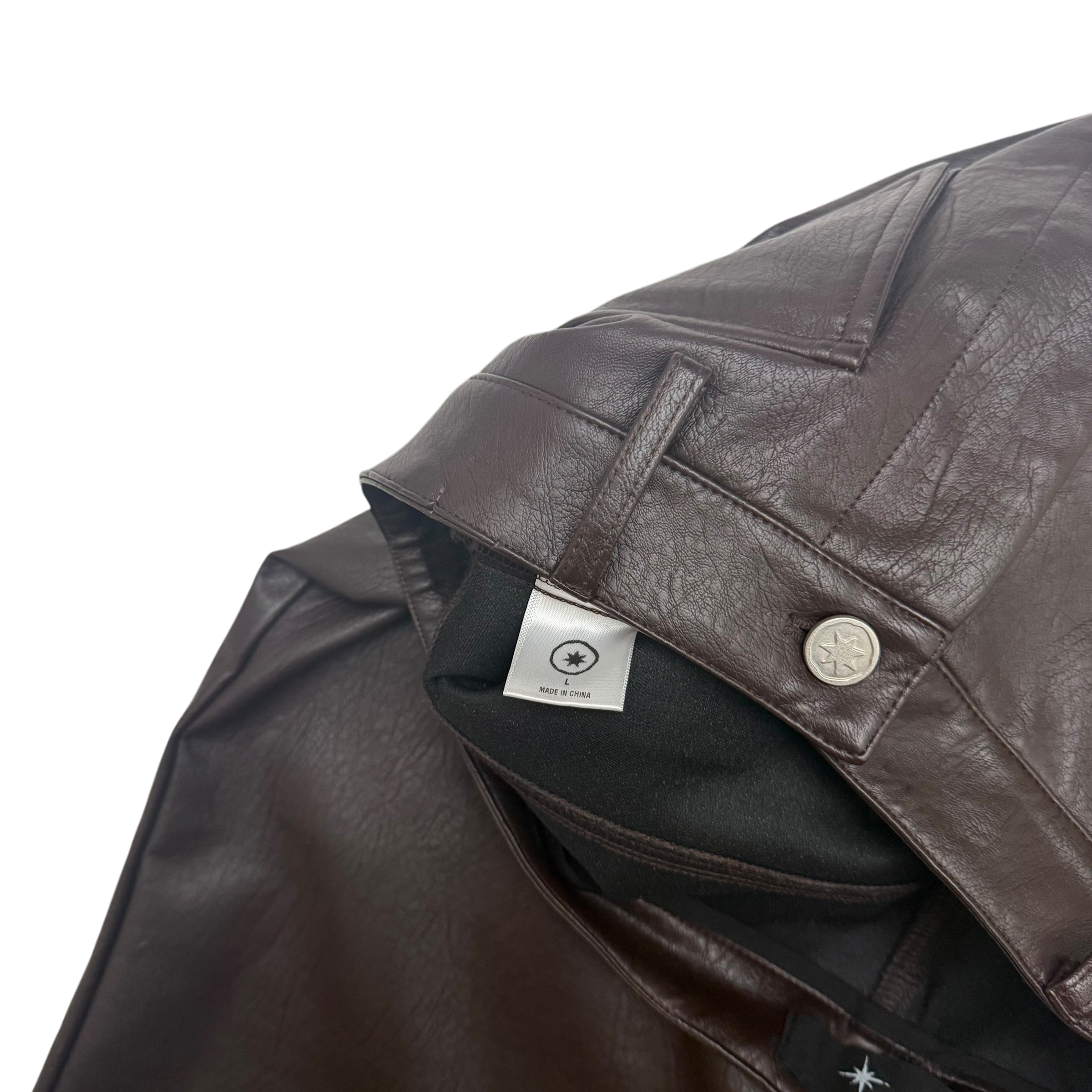 Ranger Cartel SS 2023 Flared Leather Brown Pants (Size L) thumbnail 6