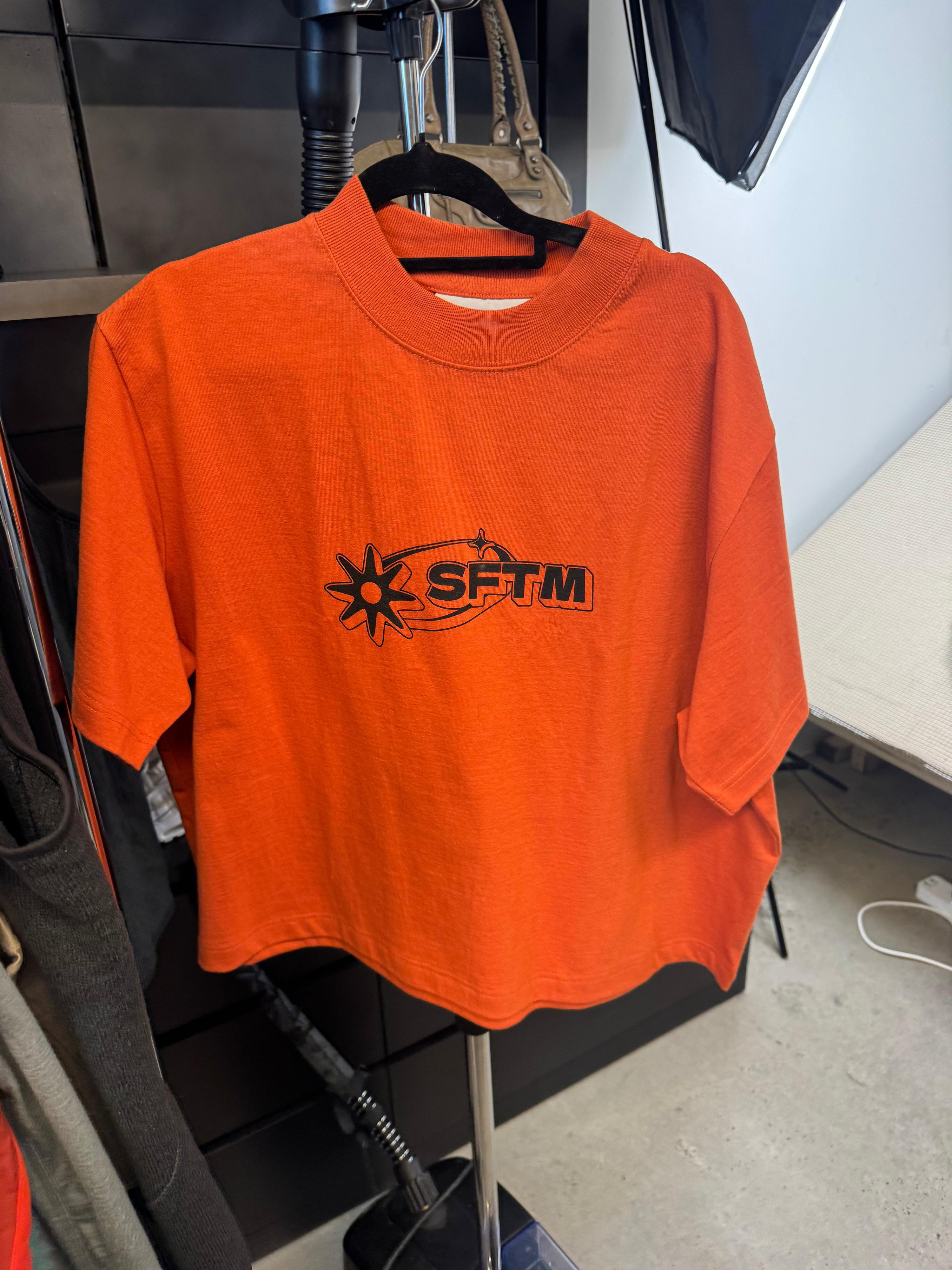 Song For The Mute Oversized Graphic T-Shirt Orange (Size 48)