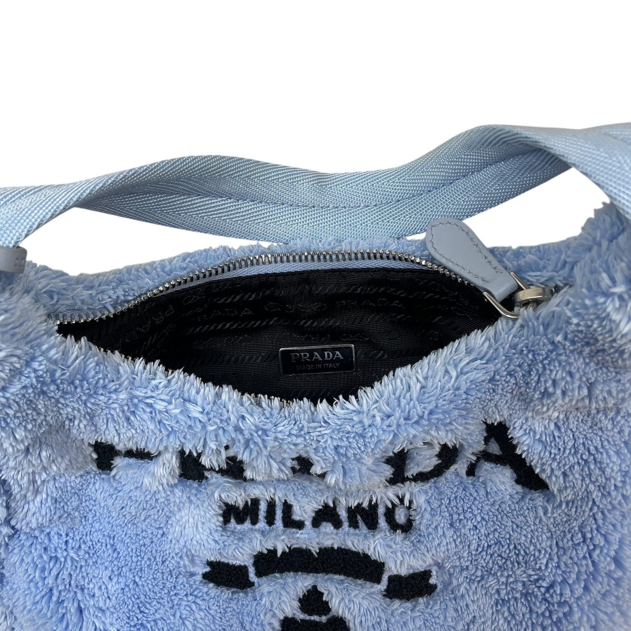 Prada Re-Edition 2000 Mini Terry Bag Baby Blue thumbnail 4