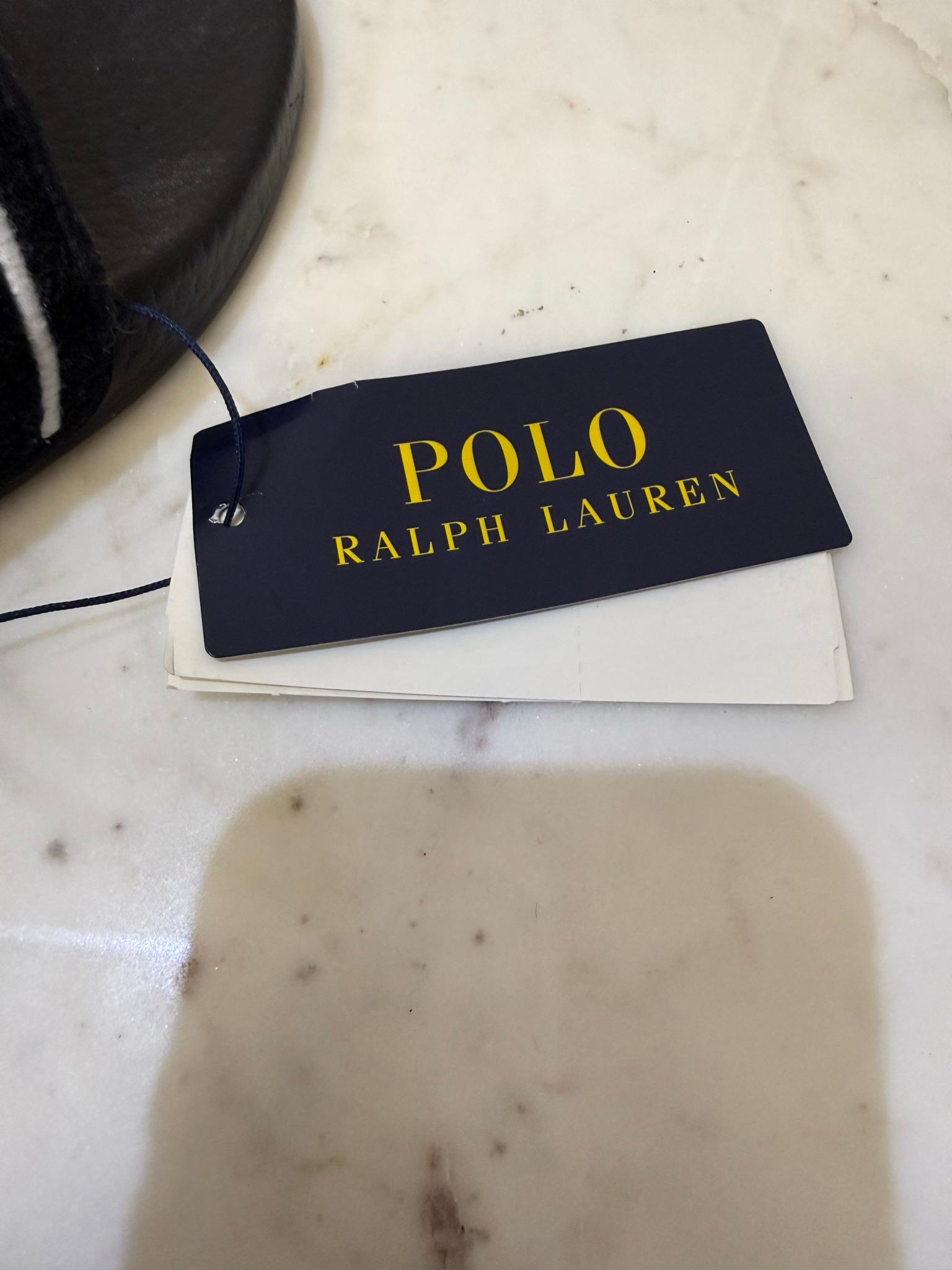 Polo Ralph Lauren Black Terry Towelling Slides 11 thumbnail 5