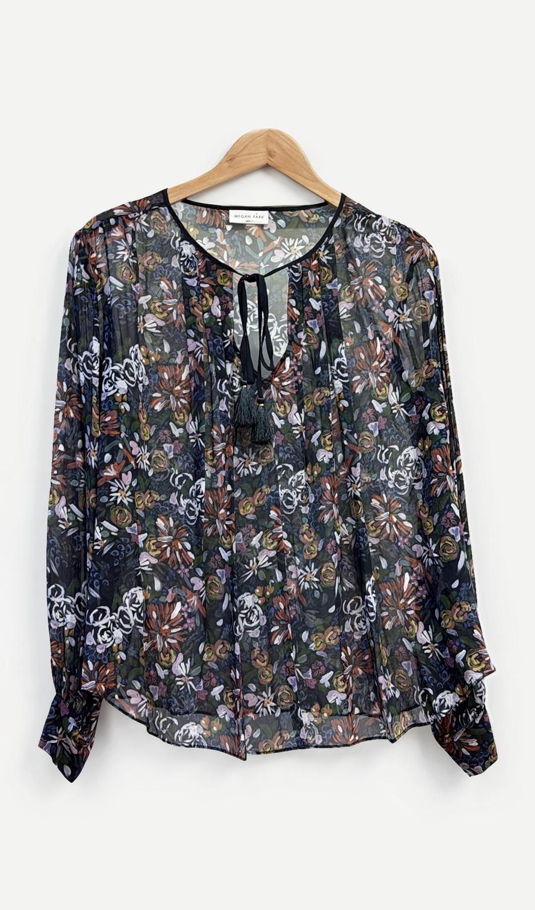 Megan Park Floral Blouse 1