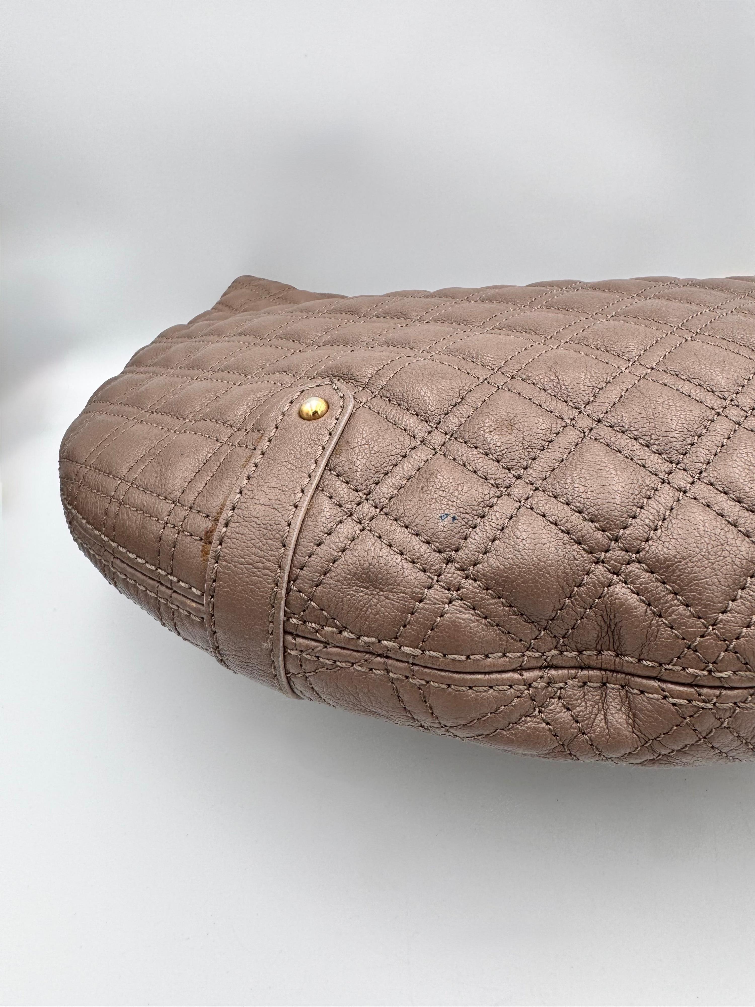 MARC JACOBS Hobo Banana Calf Leather Bag in Mouse thumbnail 14