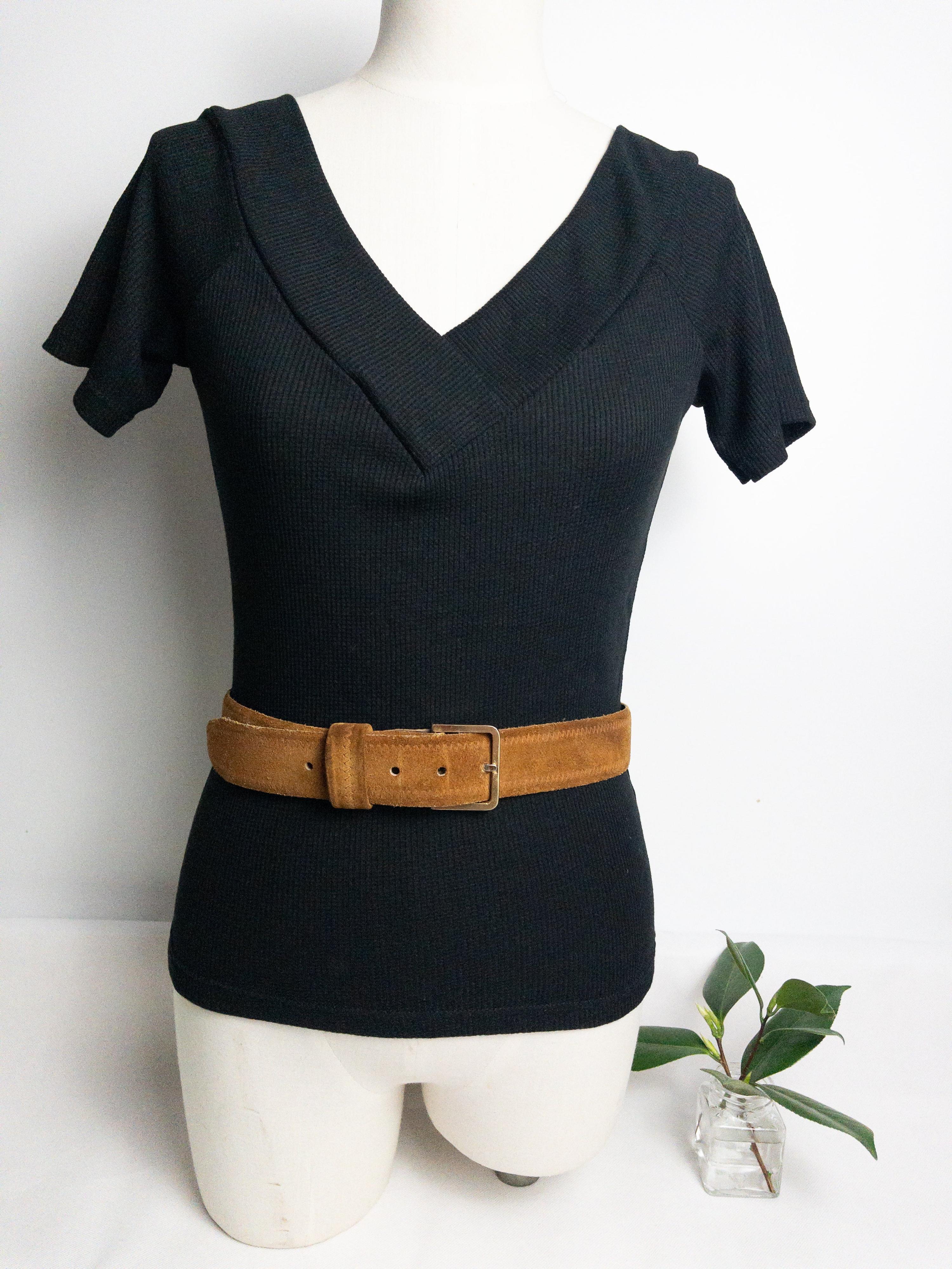 Vintage Mancraft Tan Suede Leather Belt