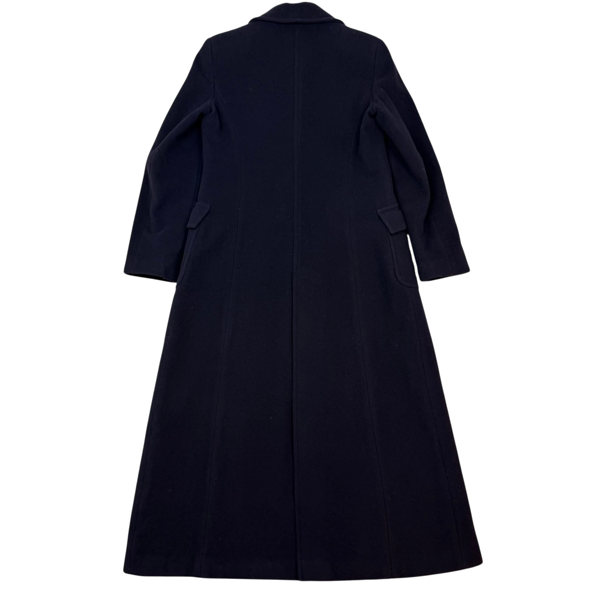Alexander McQueen Wool/Cashmere Blend Coat Navy (Size 44) thumbnail 3