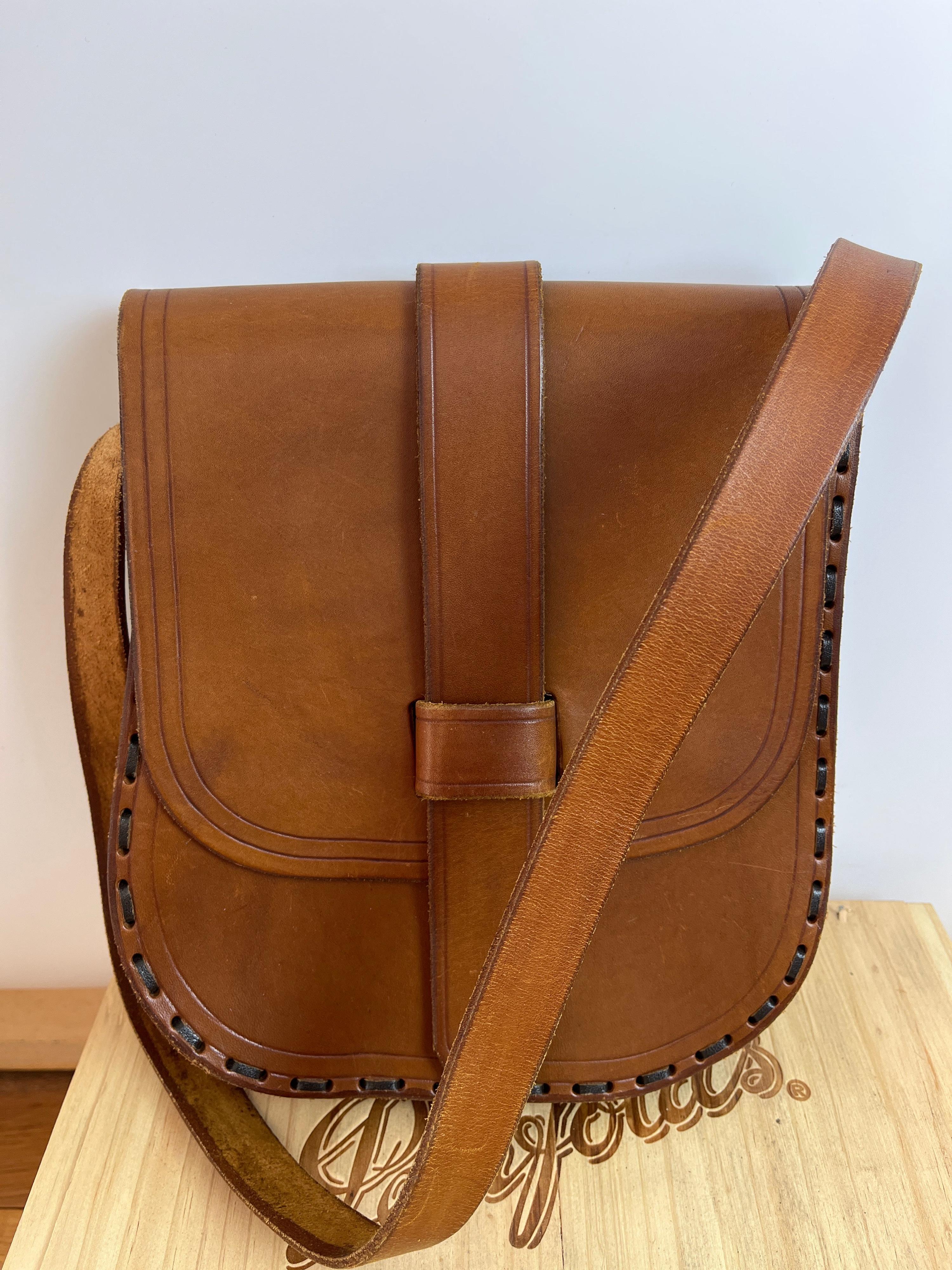 Vintage Tan Leather Shoulder Bag thumbnail 2