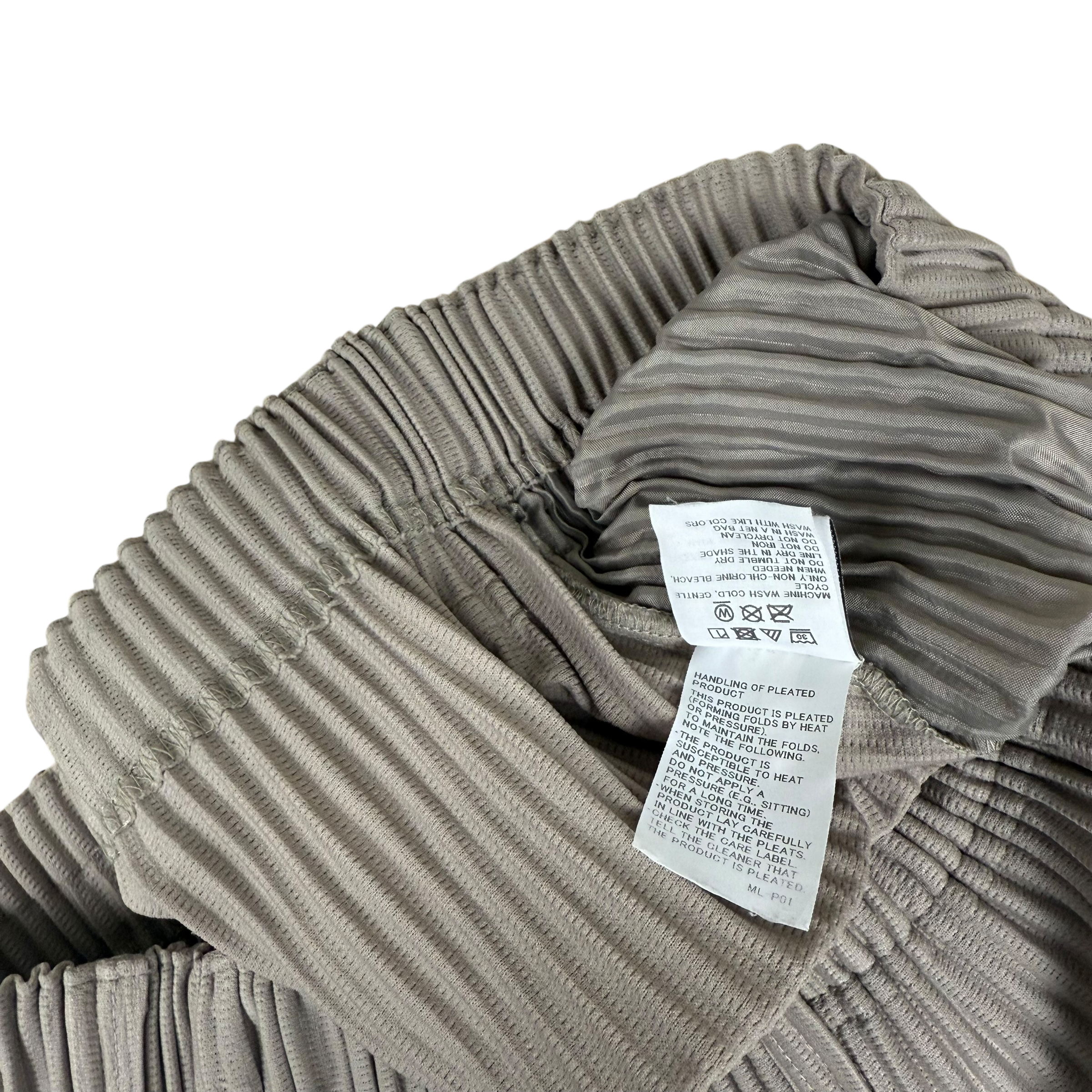 Issey Miyake Homme Plissé Pleated Trousers Grey (Size 2) thumbnail 7