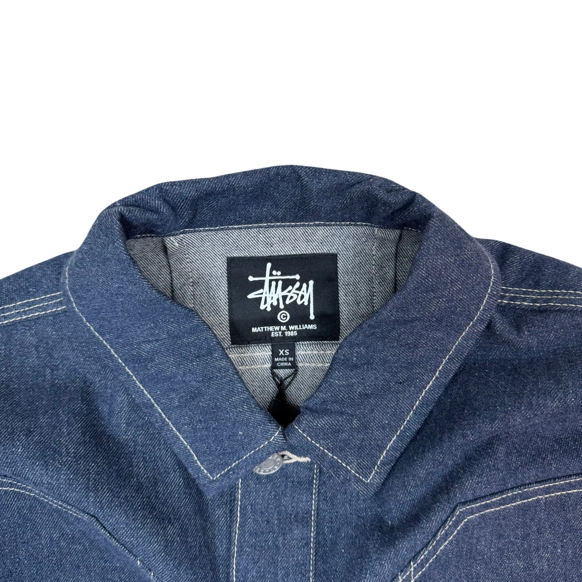 Stussy x Loro Piana x 1017 ALYX 9SM Denim Work Jacket (Fits XS-S) thumbnail 2