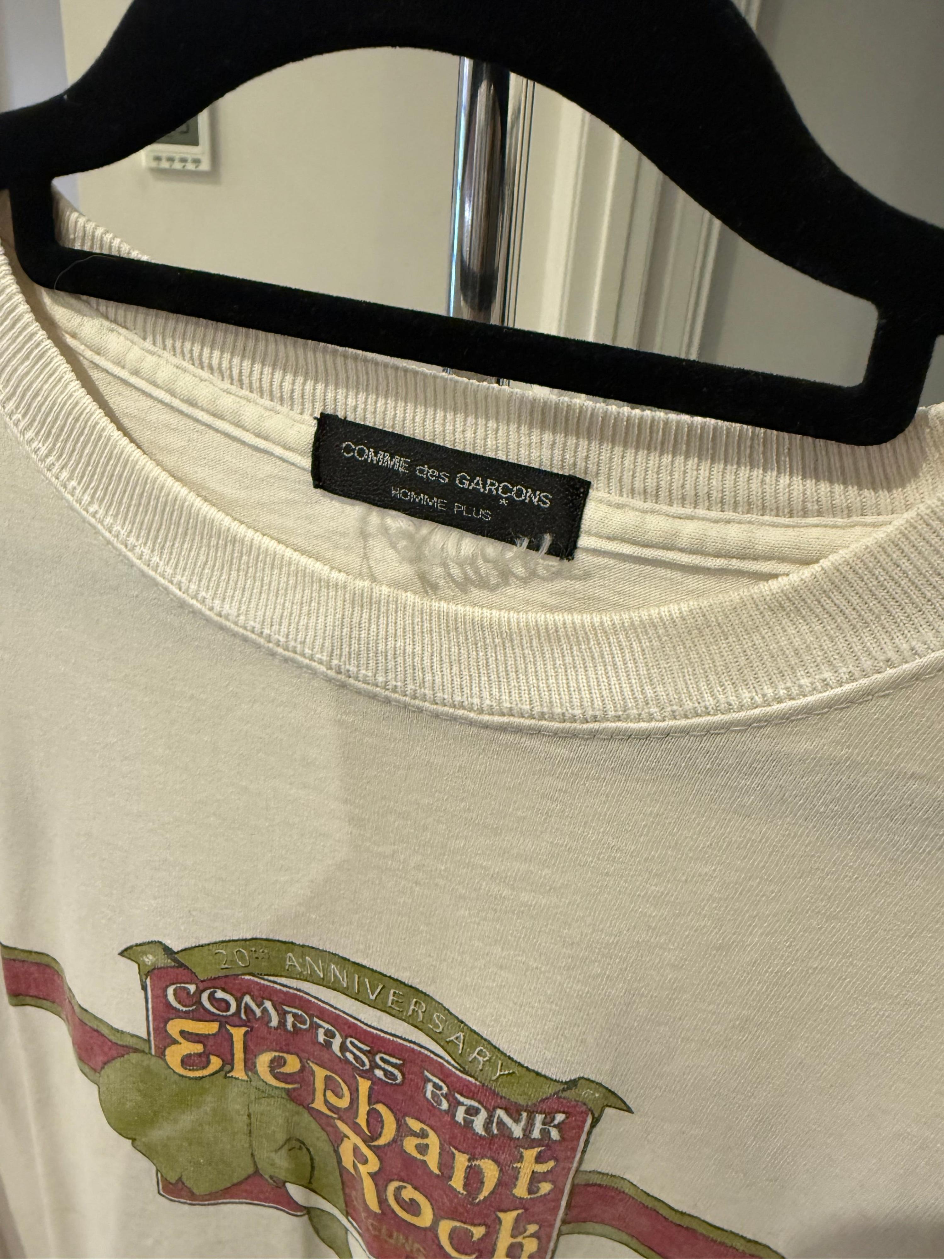 Comme Des Garçons (CDG) Homme Plus AD2011 Layered Long T-Shirt White (Fits S-M) thumbnail 2