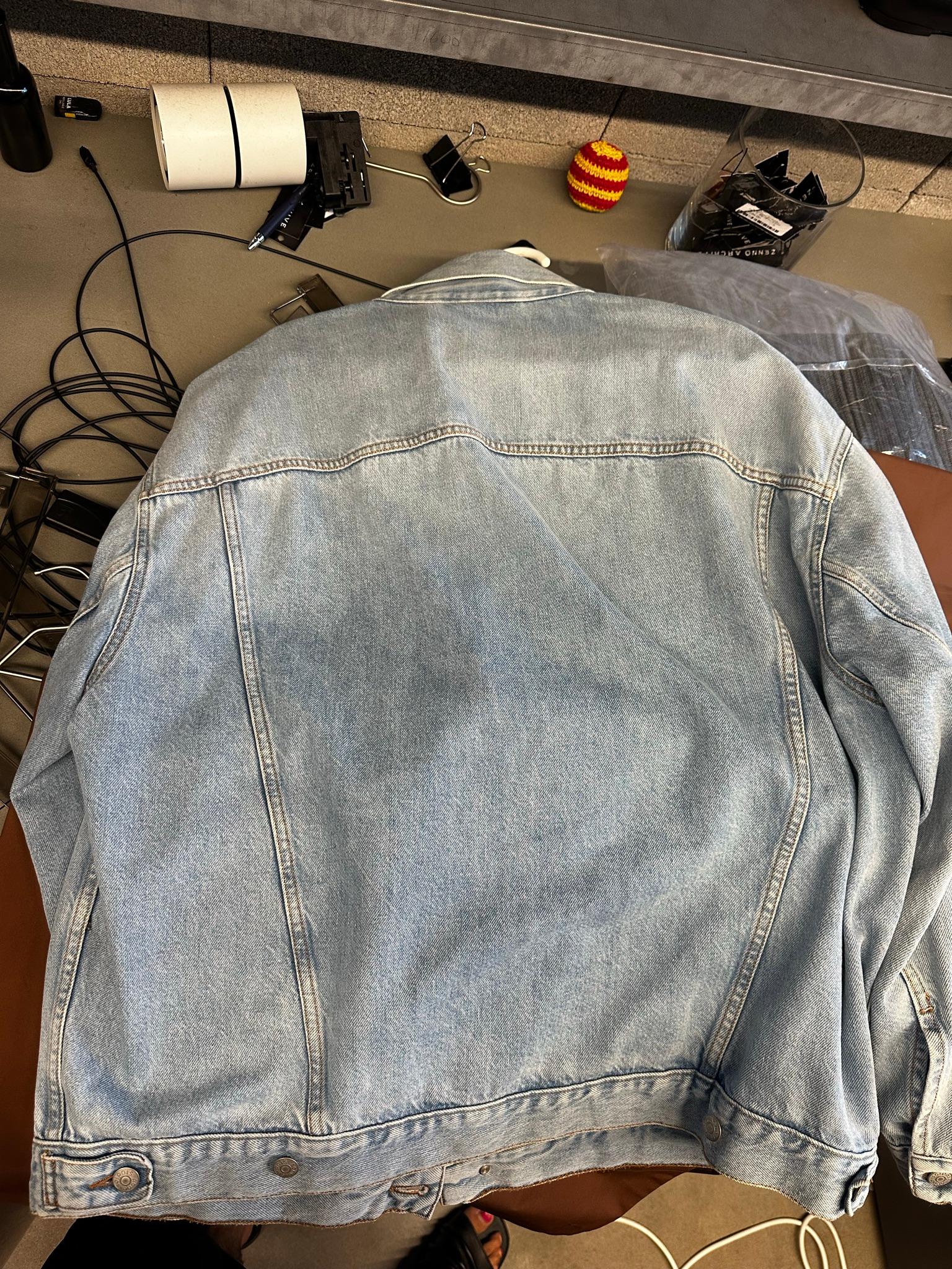 Acne Studios Oversized Denim Jacket Light Blue (Size XXS) thumbnail 4