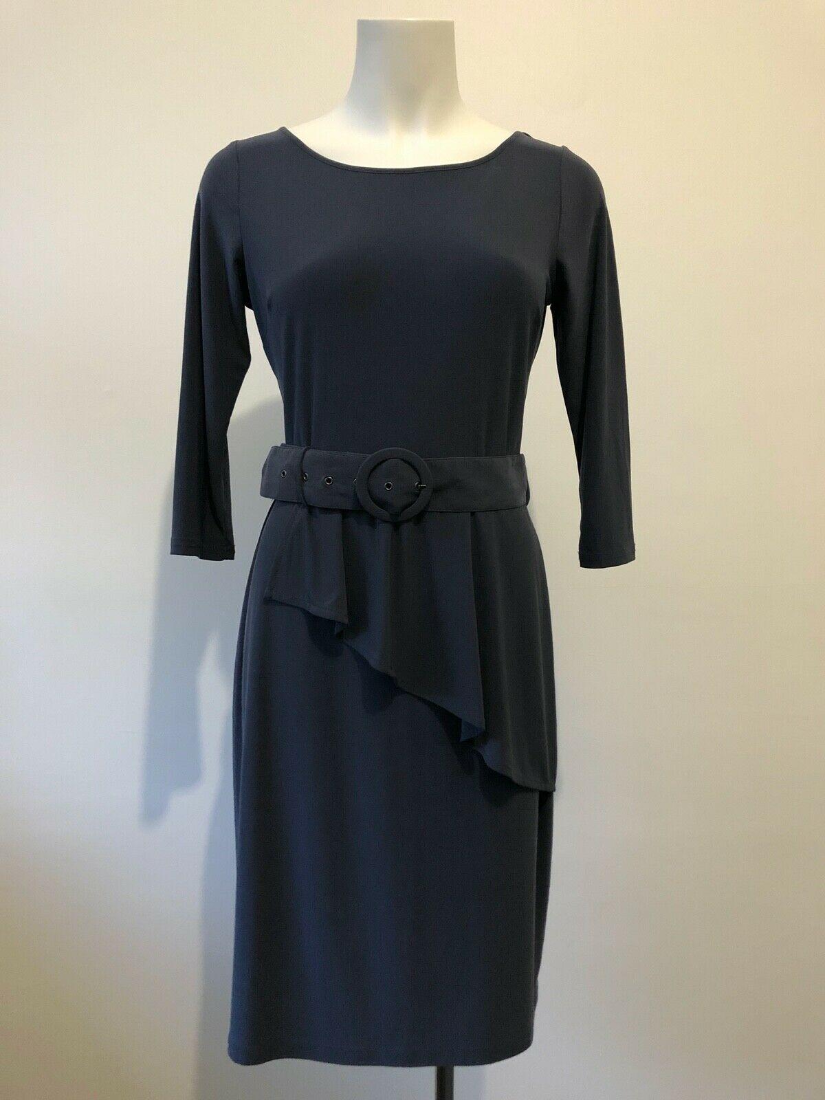 Leona Edminston Dress Peplum Frill Belt Tie