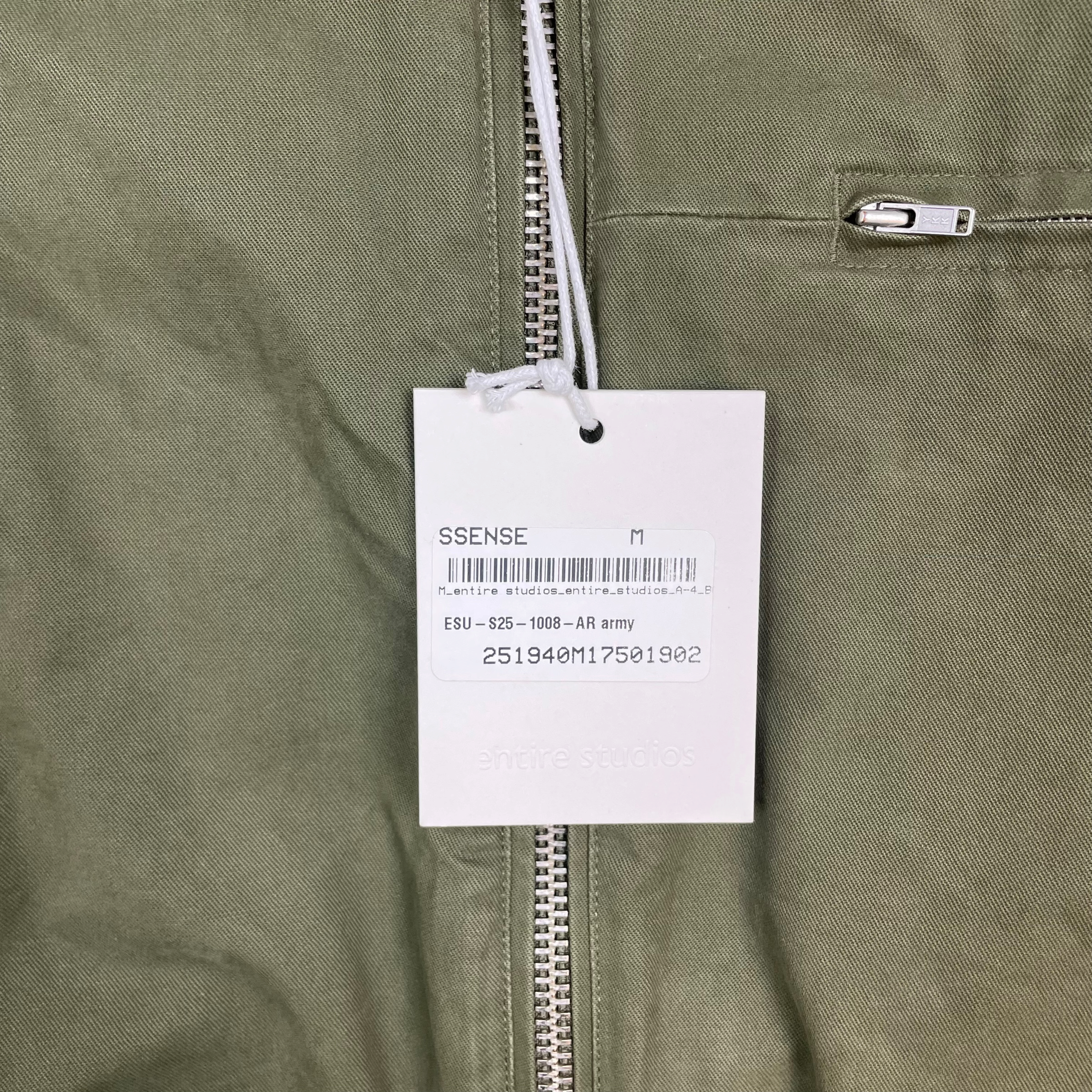 Entire Studios SS25 A-4 Bomber Jacket Khaki Green (Size M) thumbnail 5