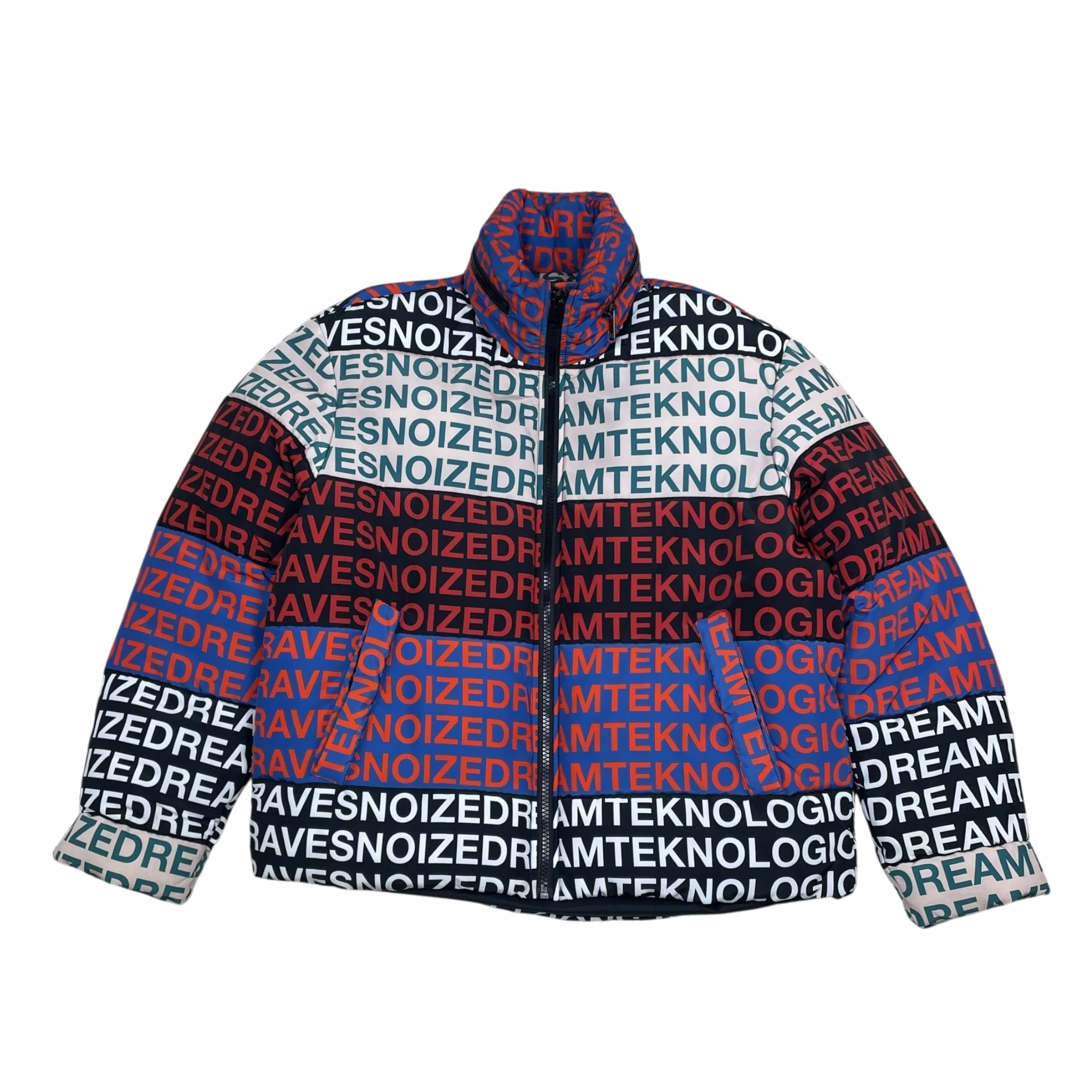 Diesel FW18 W-Piatg Graphic Puffer Jacket (Size L)