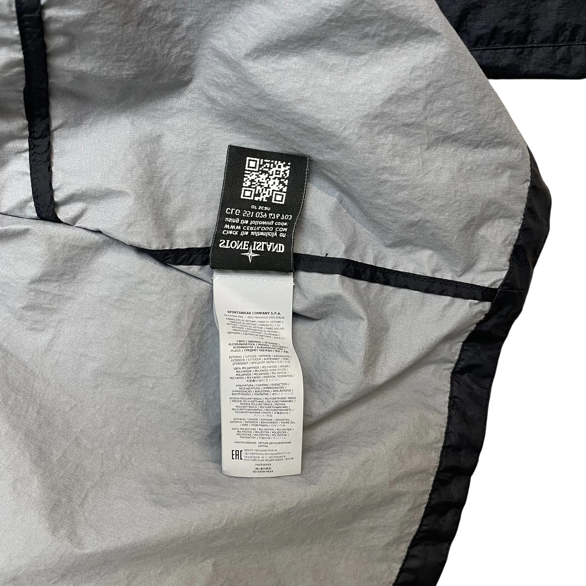 Stone Island Membrana 3L TC Multi Pocket Zip Overshirt/Jacket Navy (Size M) thumbnail 4