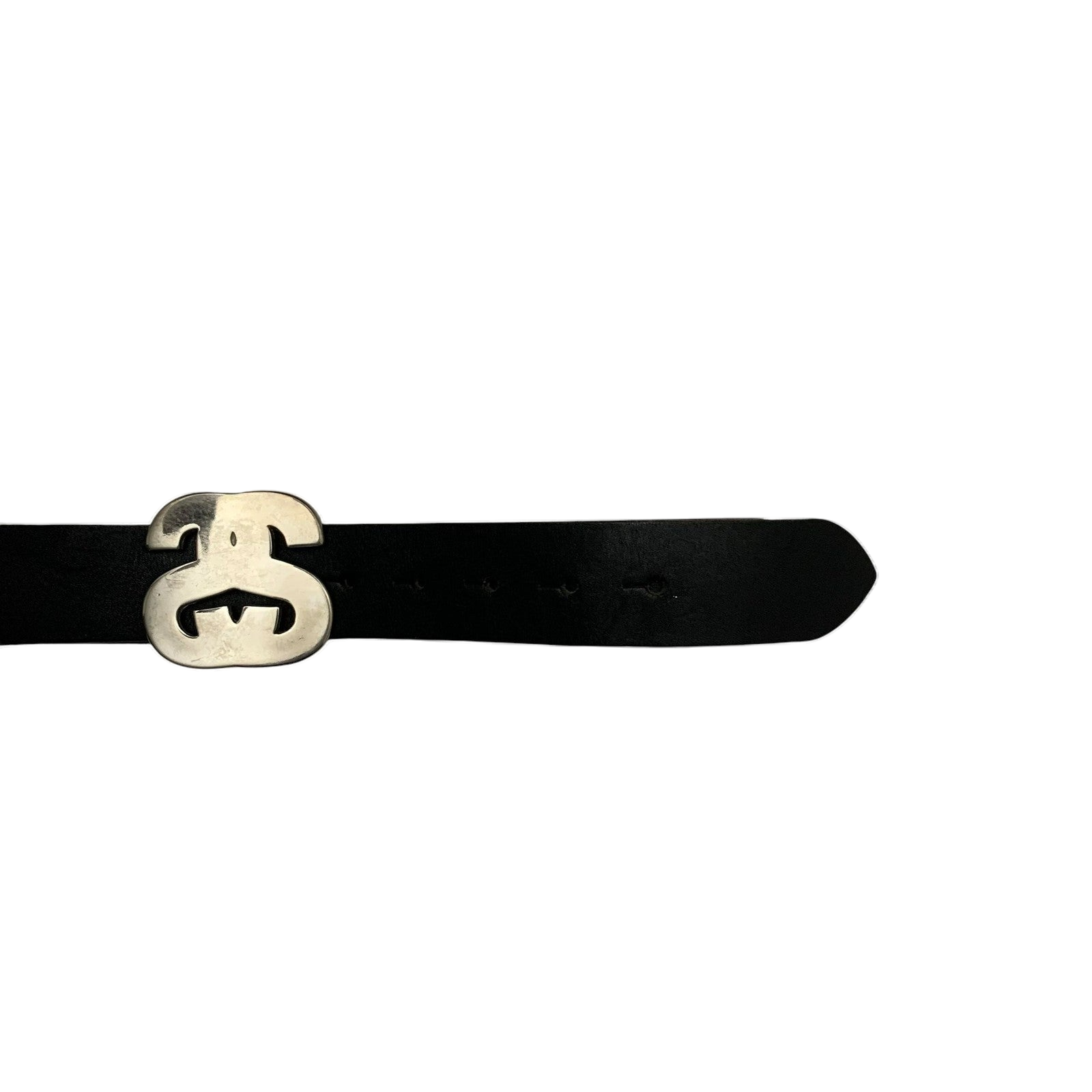 Stussy Vintage 90s Sista SS Logo Leather Belt Black (Made in Aus) (Size M) thumbnail 3