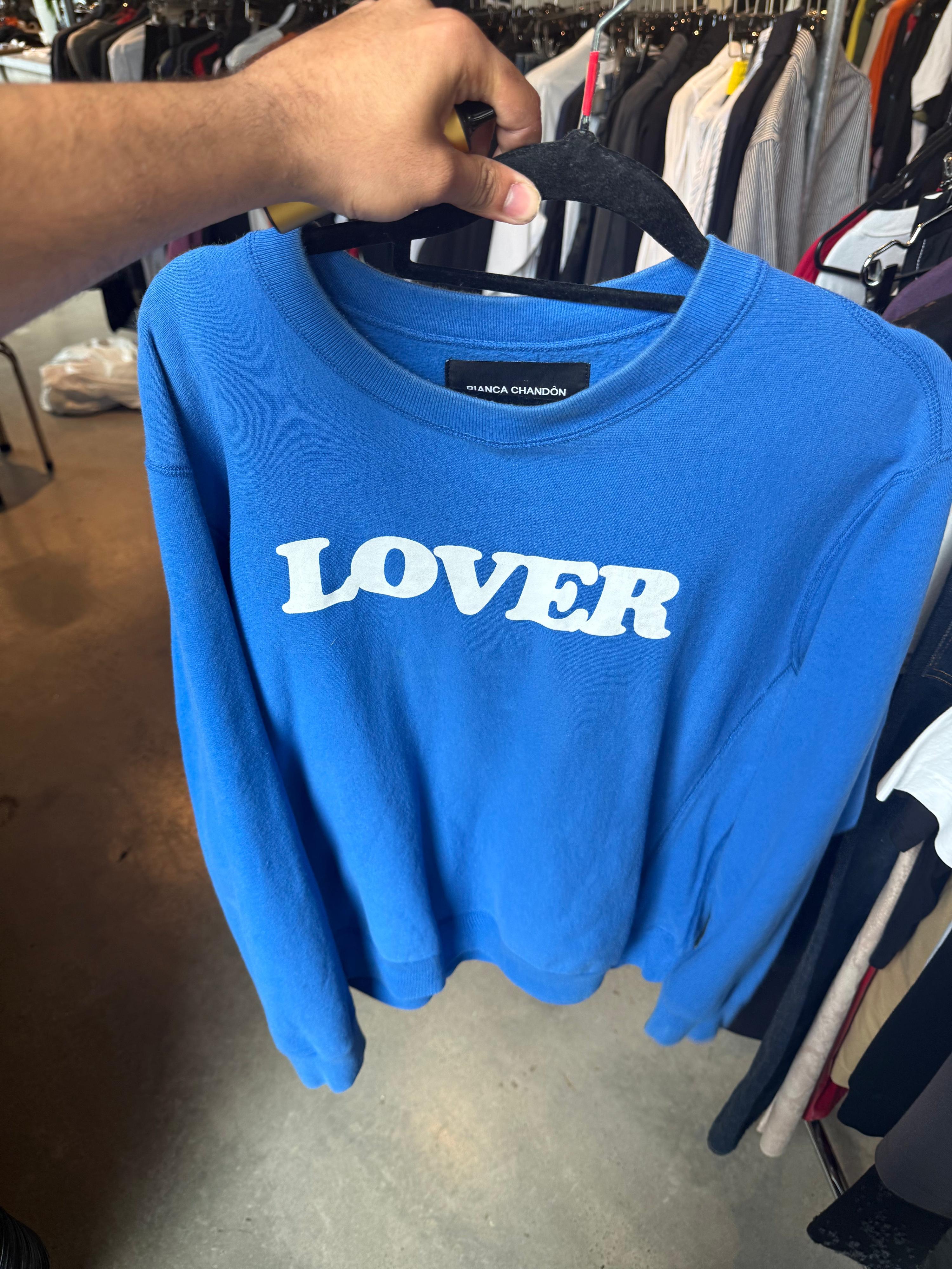Bianca Chandon FW19 ‘Lover’ Sweatshirt Royal Blue (Size L)