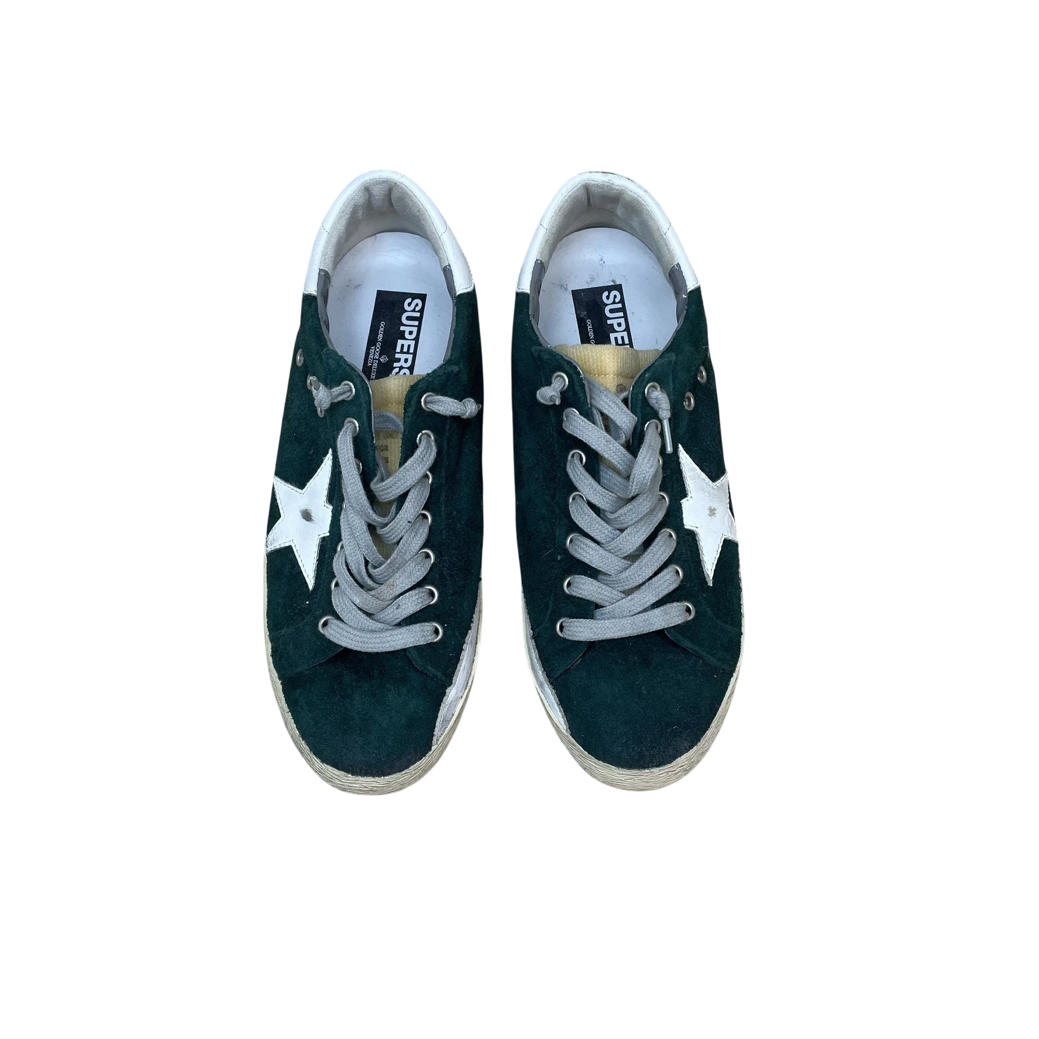 Golden Goose Suede Super Star Suede Sneakers Green (Size 43) thumbnail 2