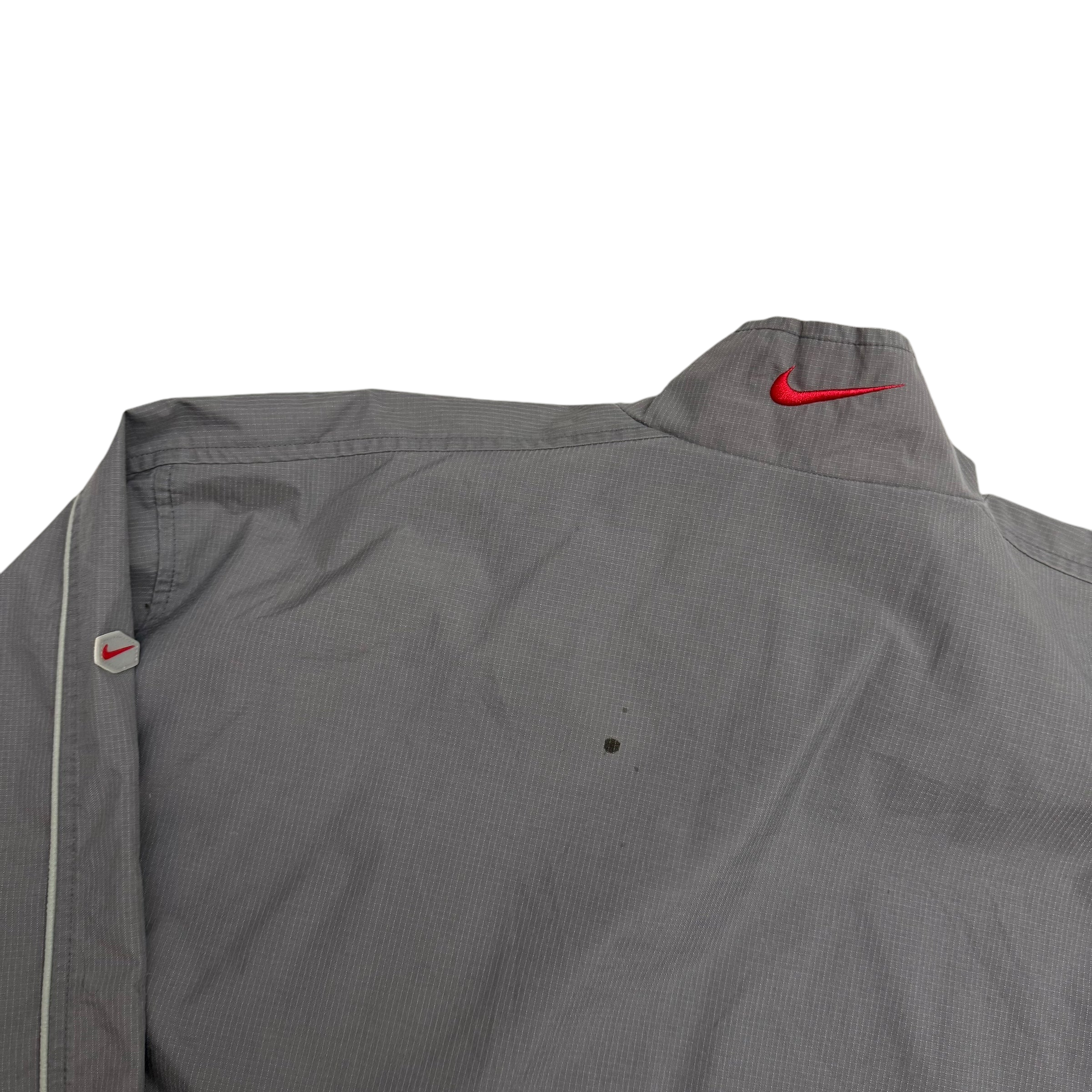 Nike Hex 00s Asymmetric Shoulder Zip Jacket Grey/Red (Size M) thumbnail 8