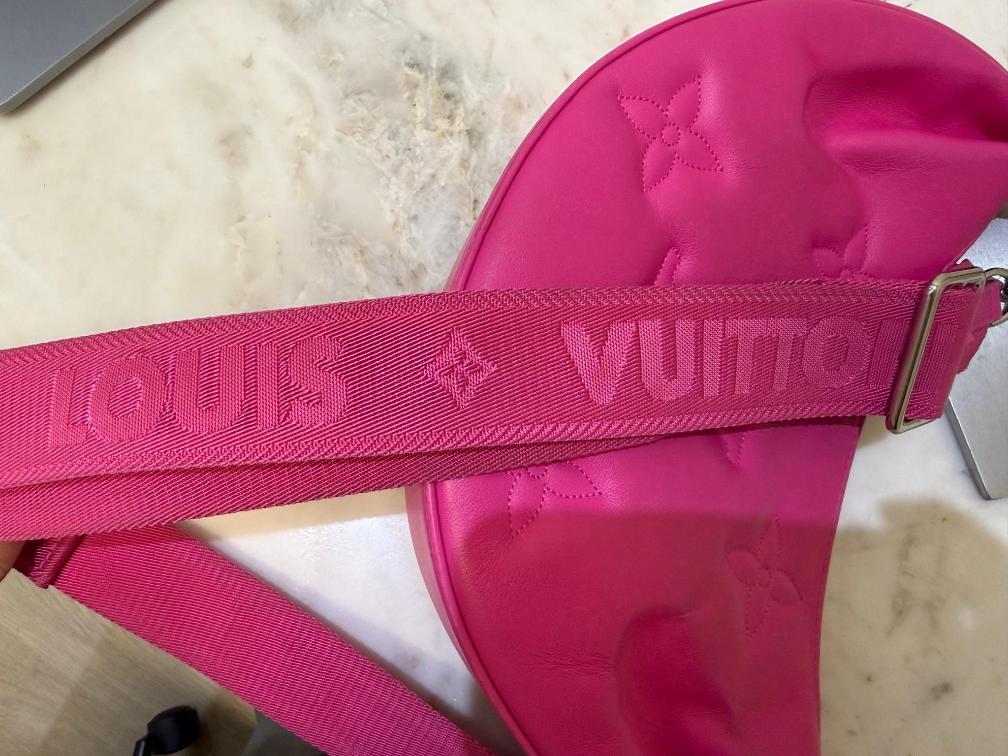 Louis Vuitton Pink Leather Monogram Crossbody Bag thumbnail 7