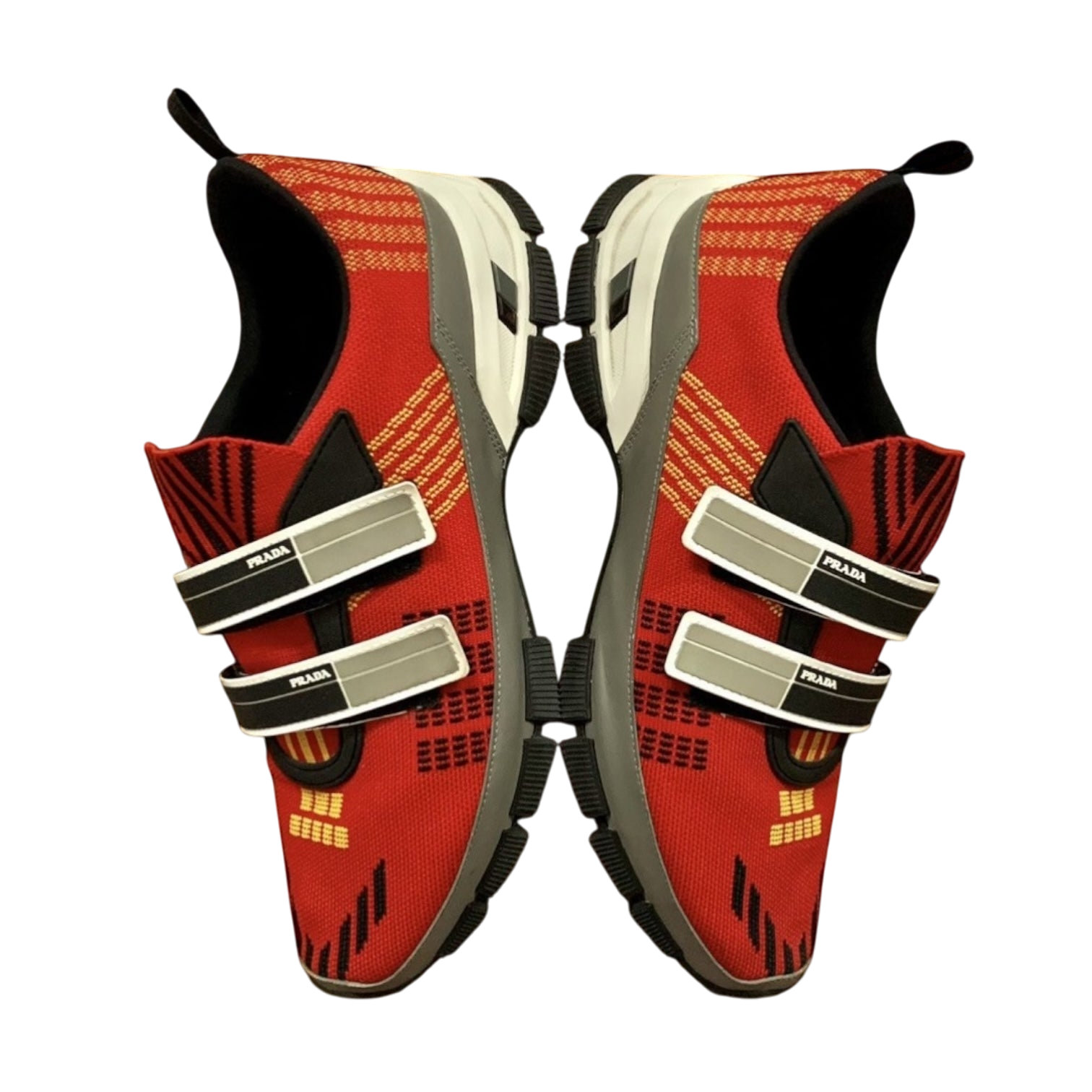 Prada SS18 Crossection Knit Sneaker Red (fits US10-11) thumbnail 3