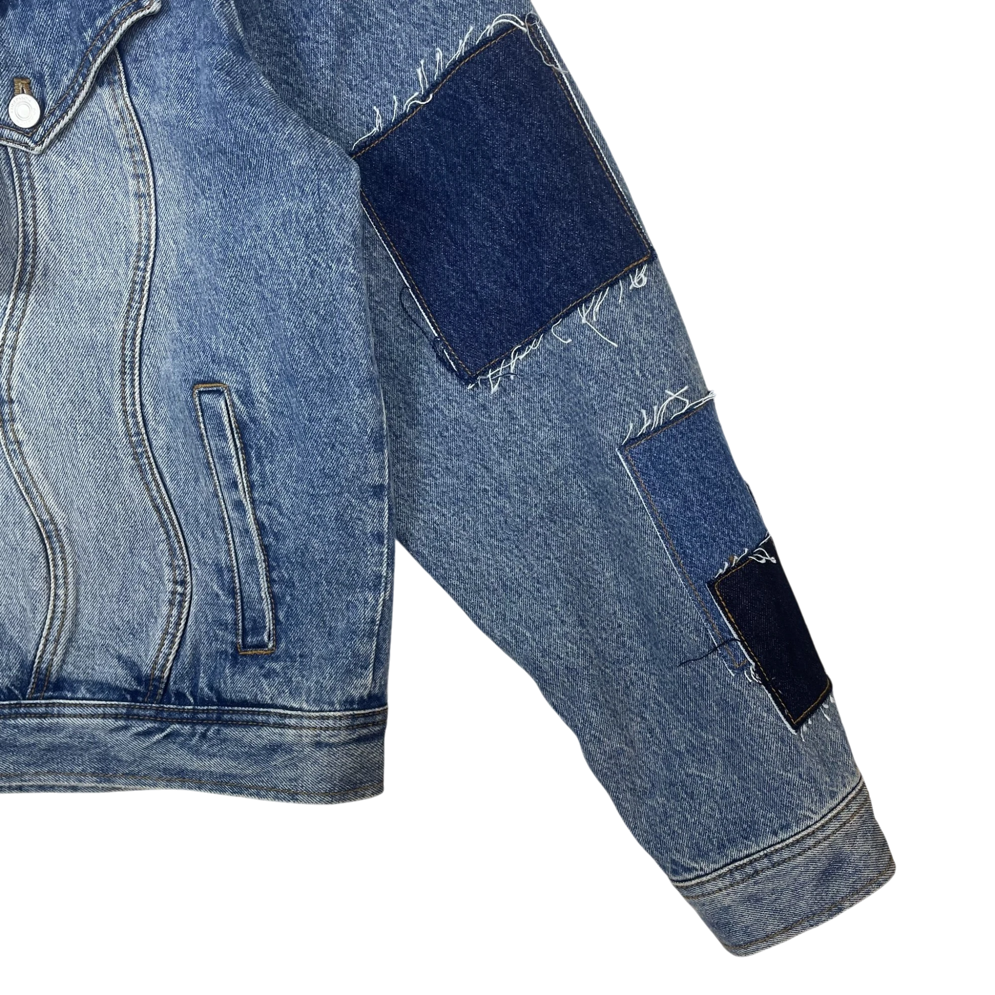 Andersson Bell Patchwork Denim Jacket Blue Multi (Size XL) thumbnail 5