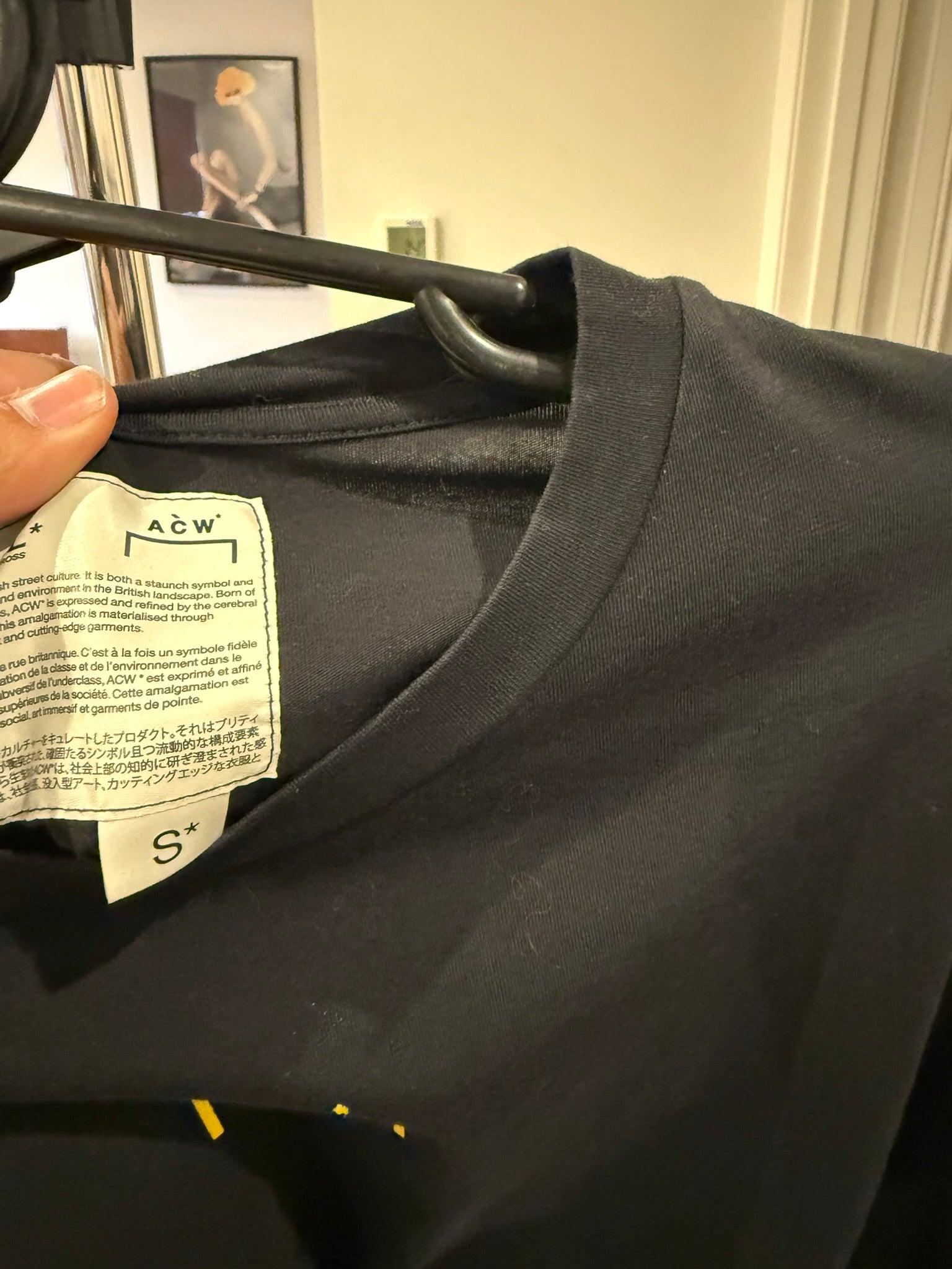A-COLD-WALL* (ACW) Bracket Logo Duct Tape Oversized T-Shirt Black (Fits S-L) thumbnail 2